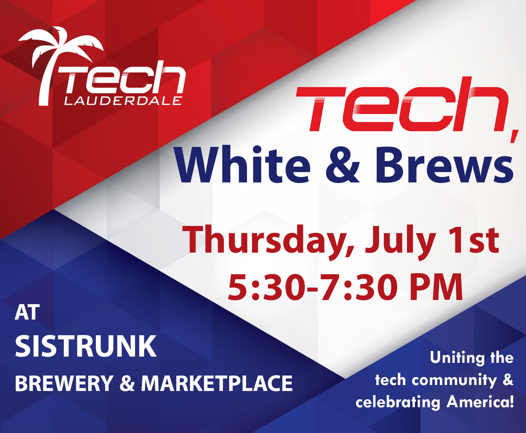 Tech, White & Brews Event at Sistrunk Marketplace & Brewery