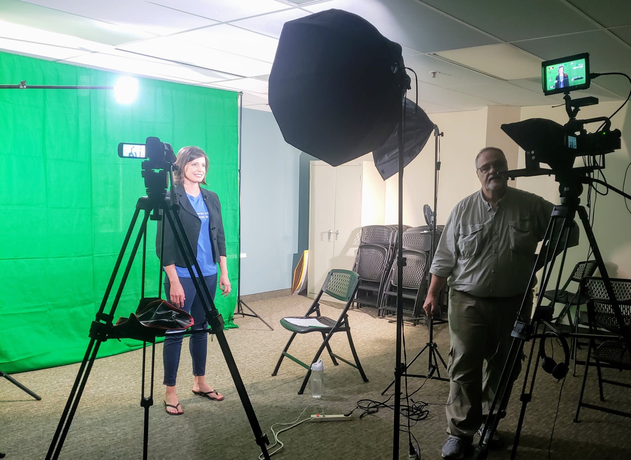 location production green screen