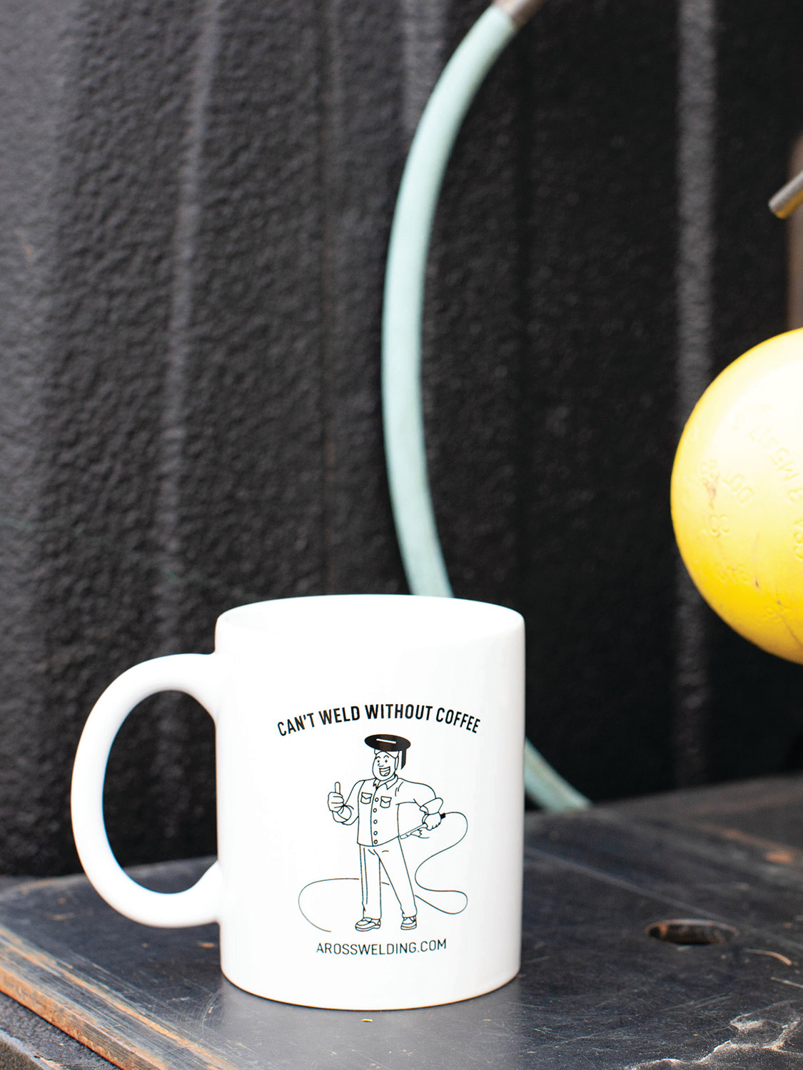 Can't weld without coffee mug