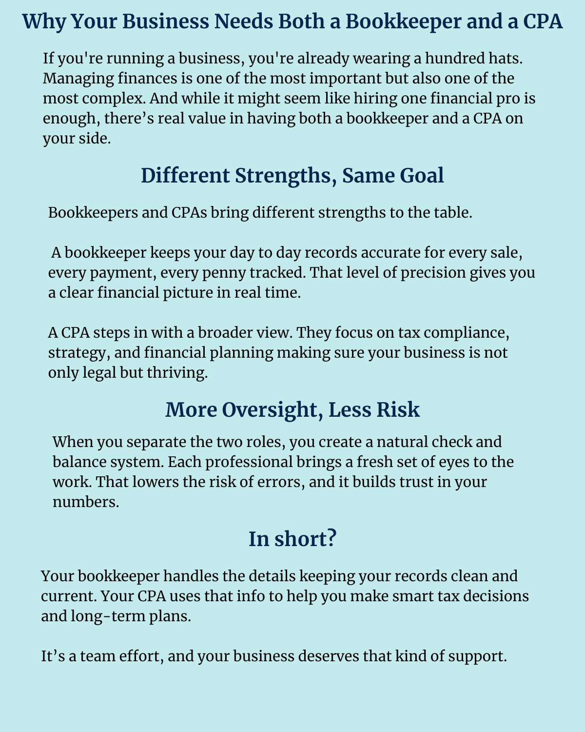 Momentus Bookkeeping