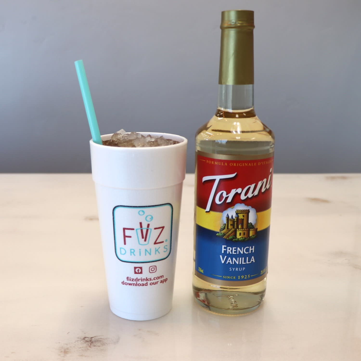 "The Frenchie" Made with Coke, Peach Puree, and French Vanilla