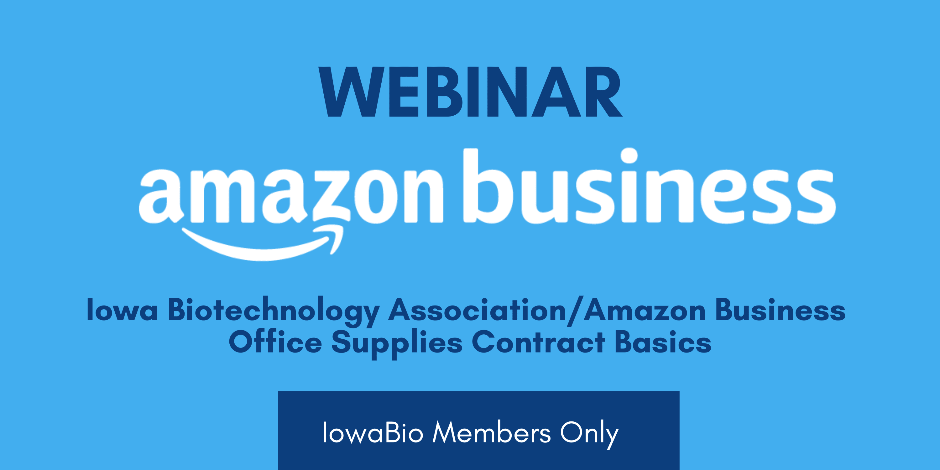 Iowa Bio Webinar with Amazon