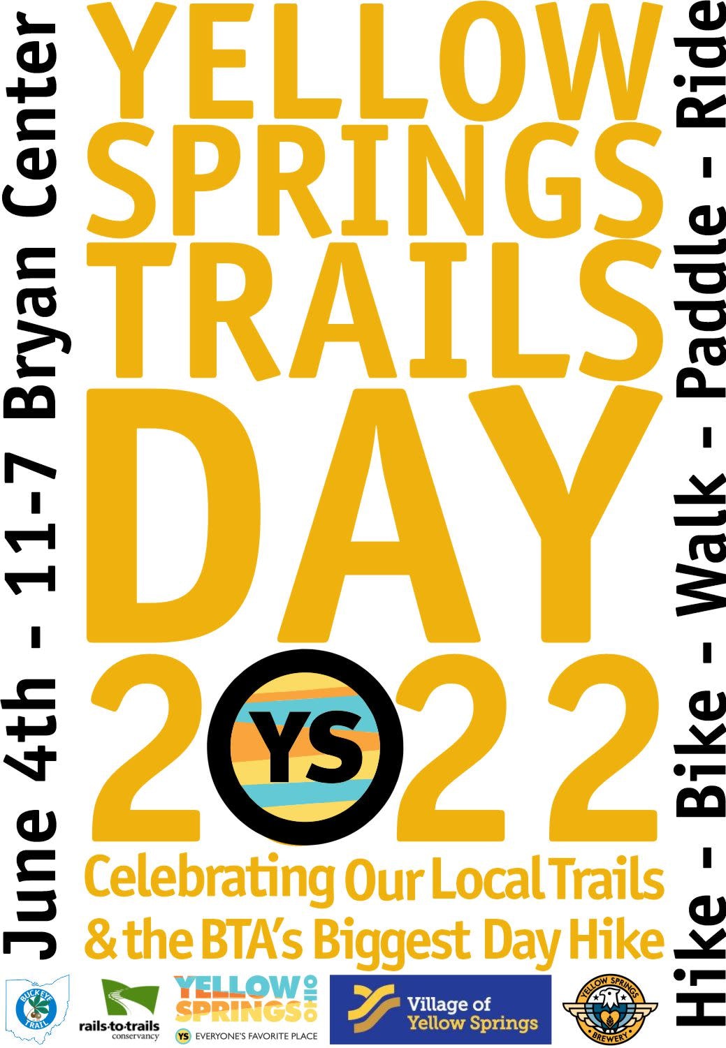 Yellow Springs Trails Day, June 4th at the Bryan Center