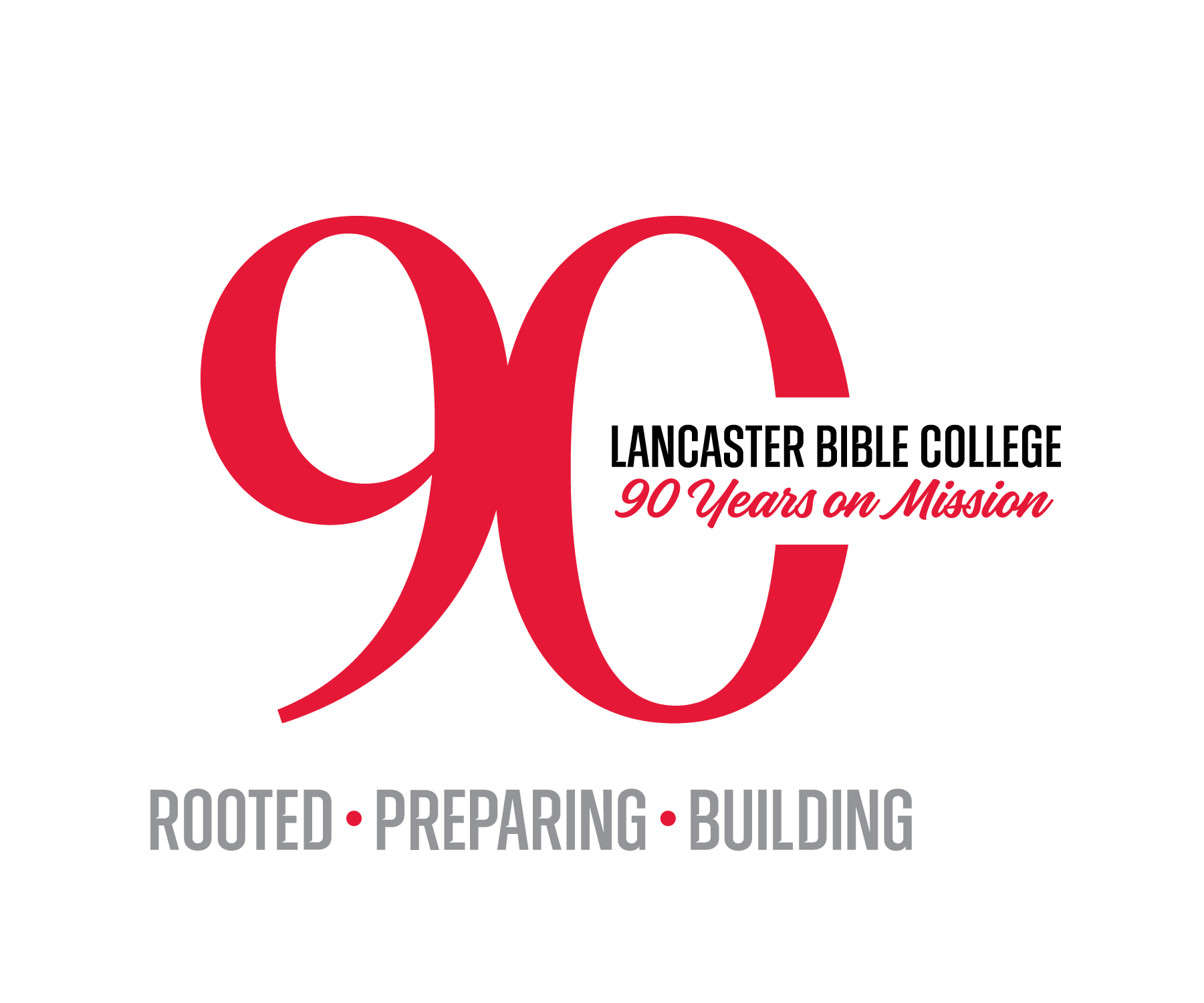 Lancaster Bible Colleage 90th Logo