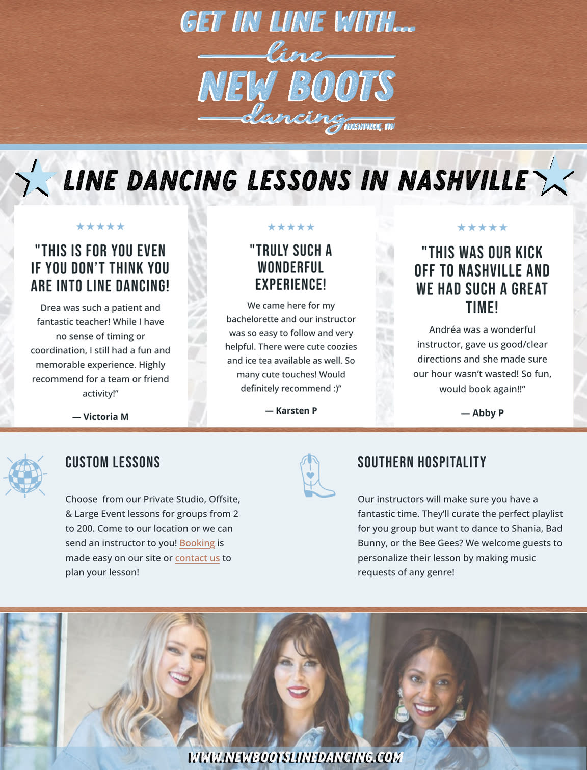 Line Dance Lessons Nashville