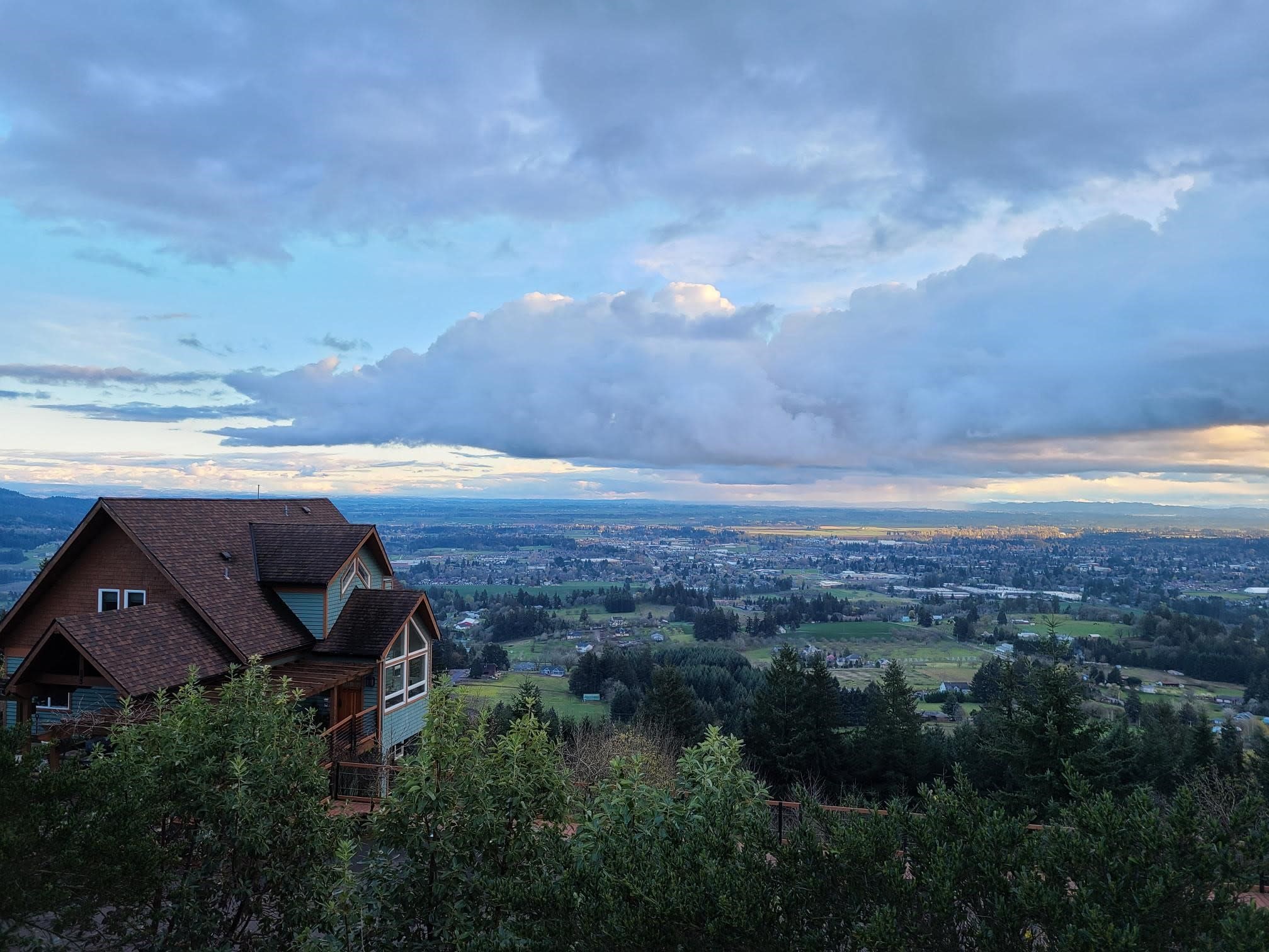view from above the B&B
