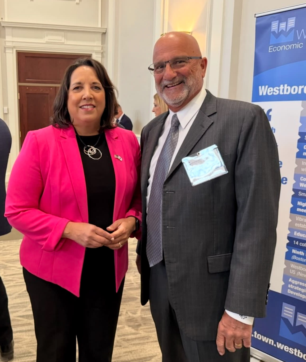 Photo of Mark Silverman and Lt. Kim Driscoll