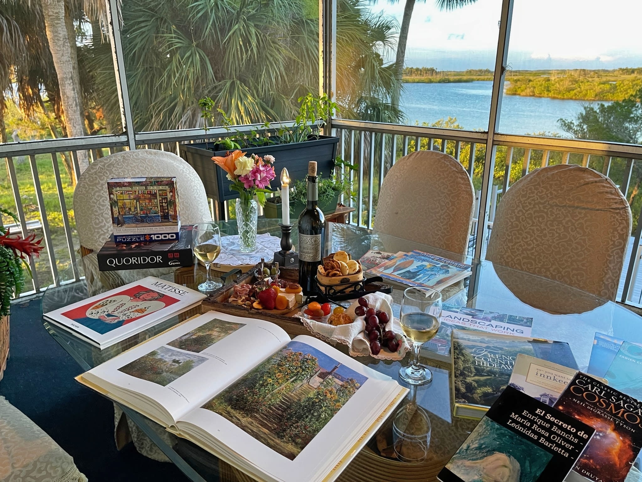 Charcuterie with a view