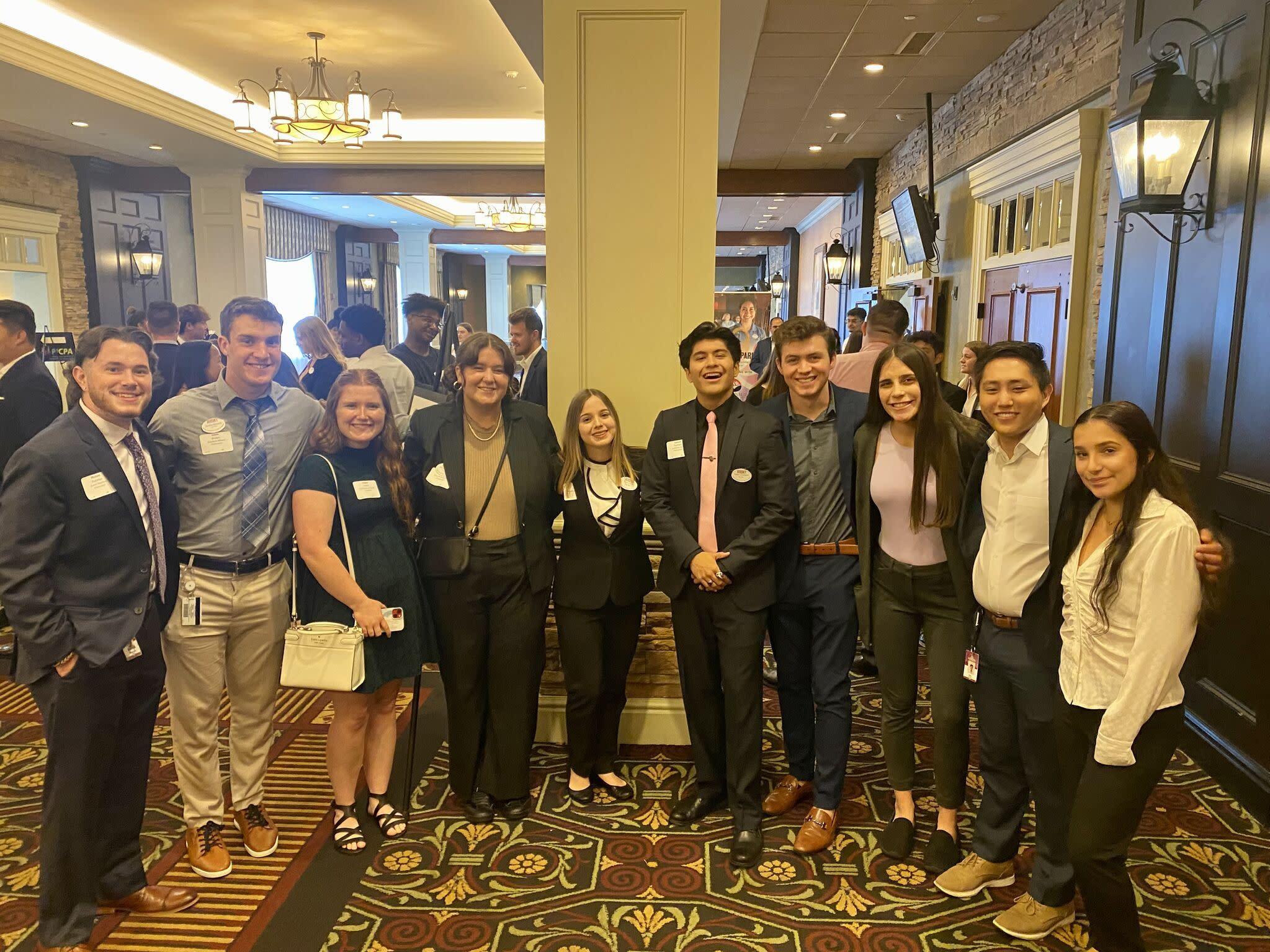 Various interns in attendance at