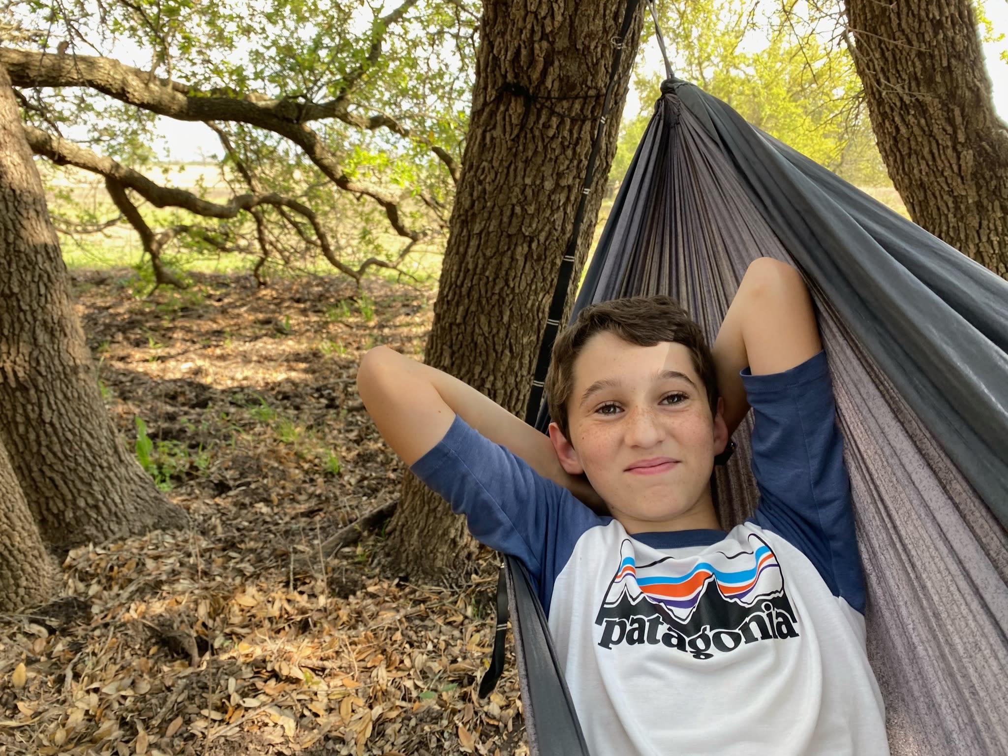 boy in hammock
