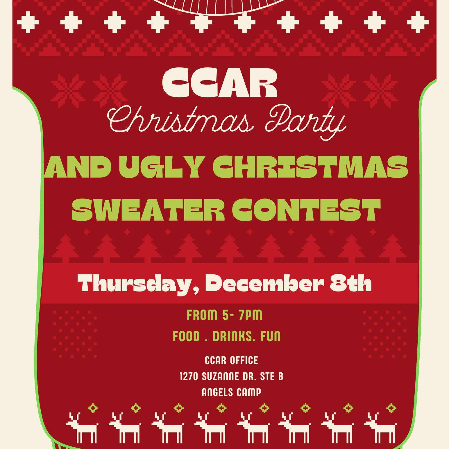 Calaveras County Association of Realtors Christmas Party and Ugly
