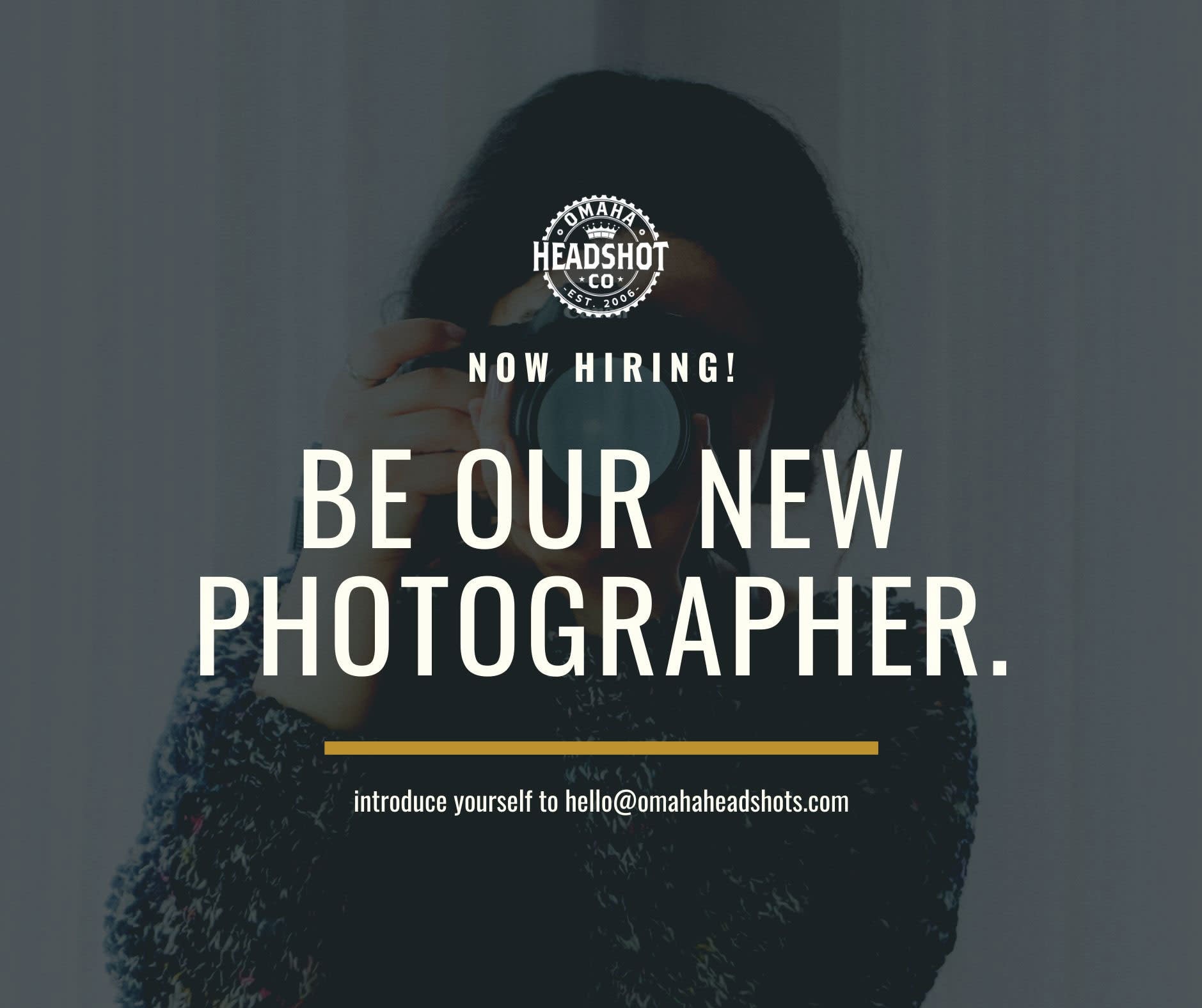 Be our new photographer - Omaha Headshot Co. hiring