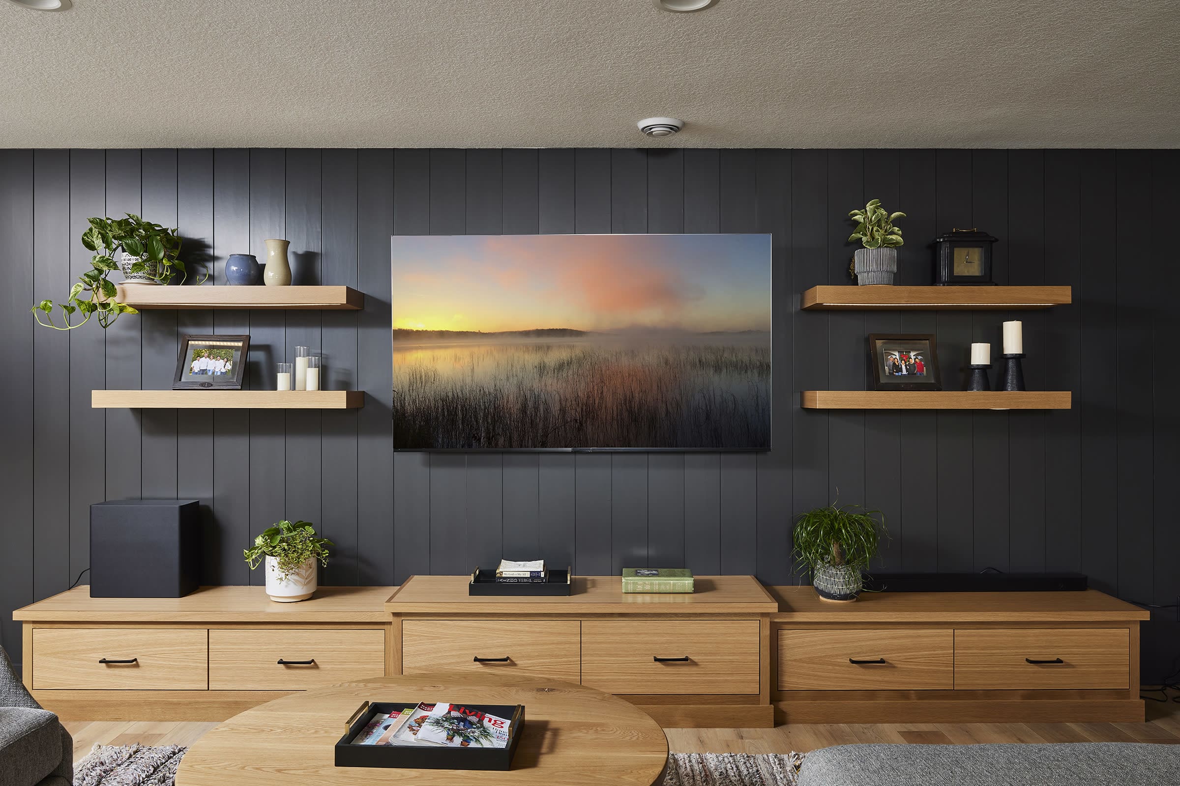 Lower level entertainment system