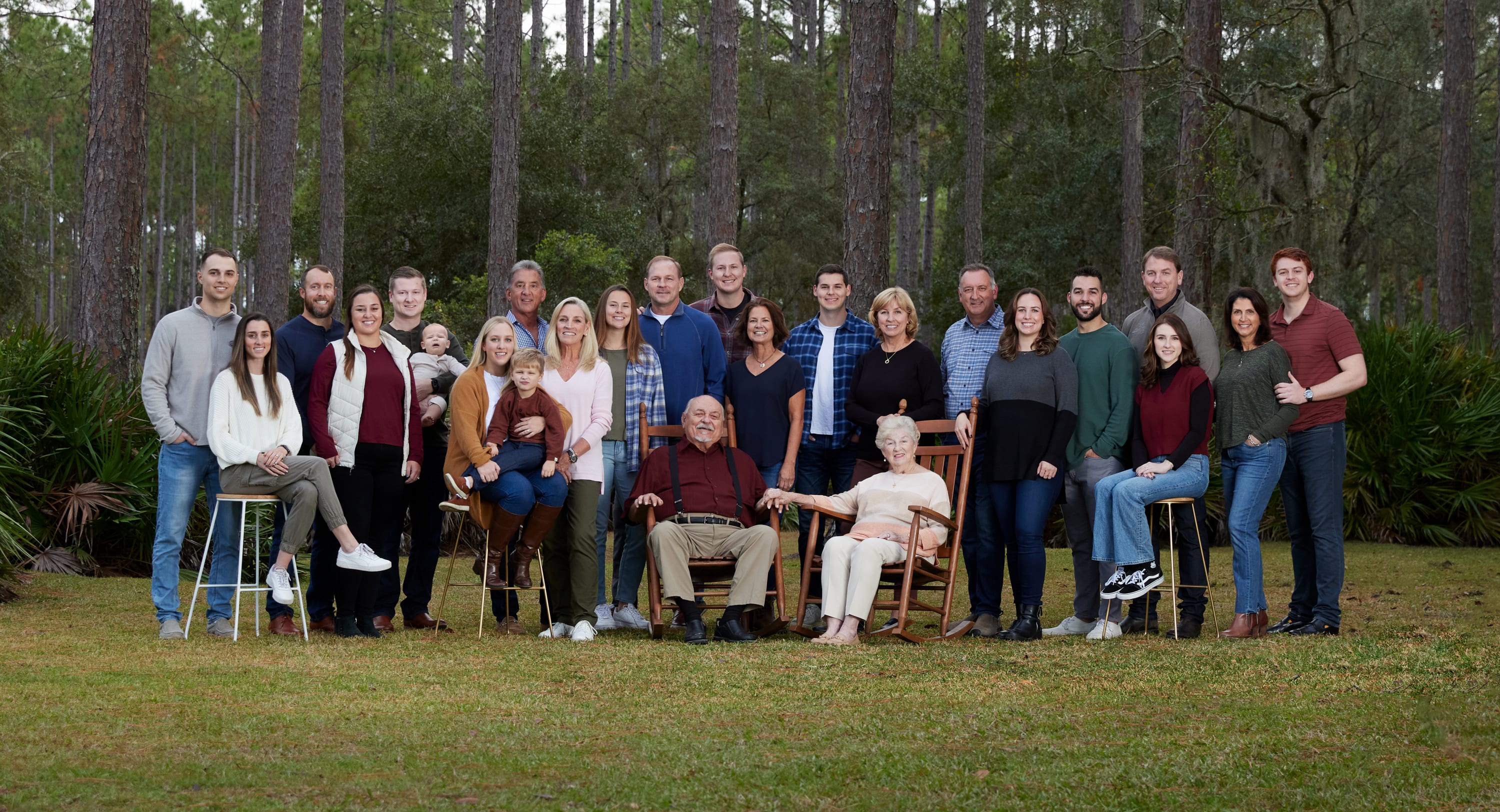 four generations of family in a portrait