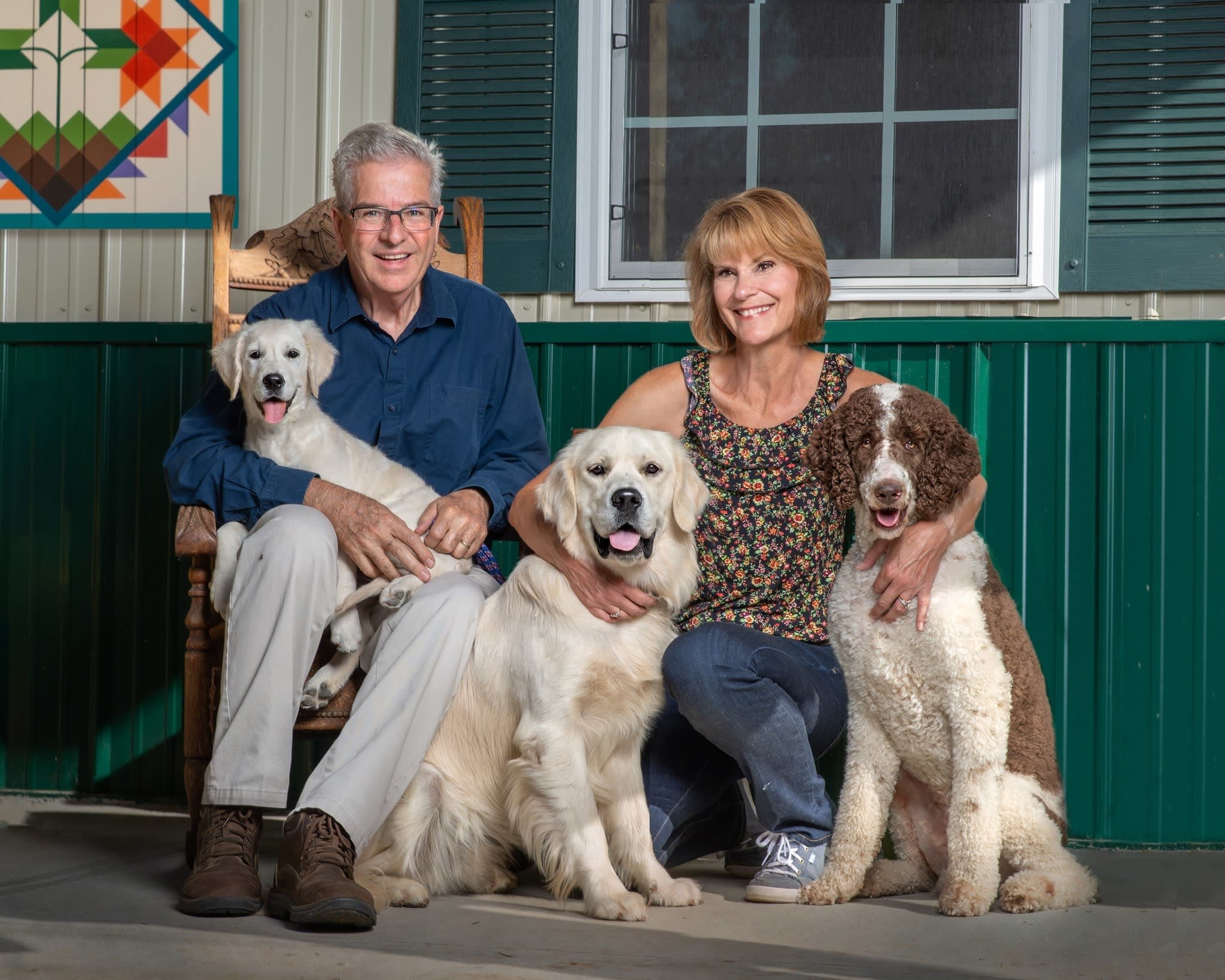 Breeder of cream golden retrievers, golden doodles, and Aussie doodles