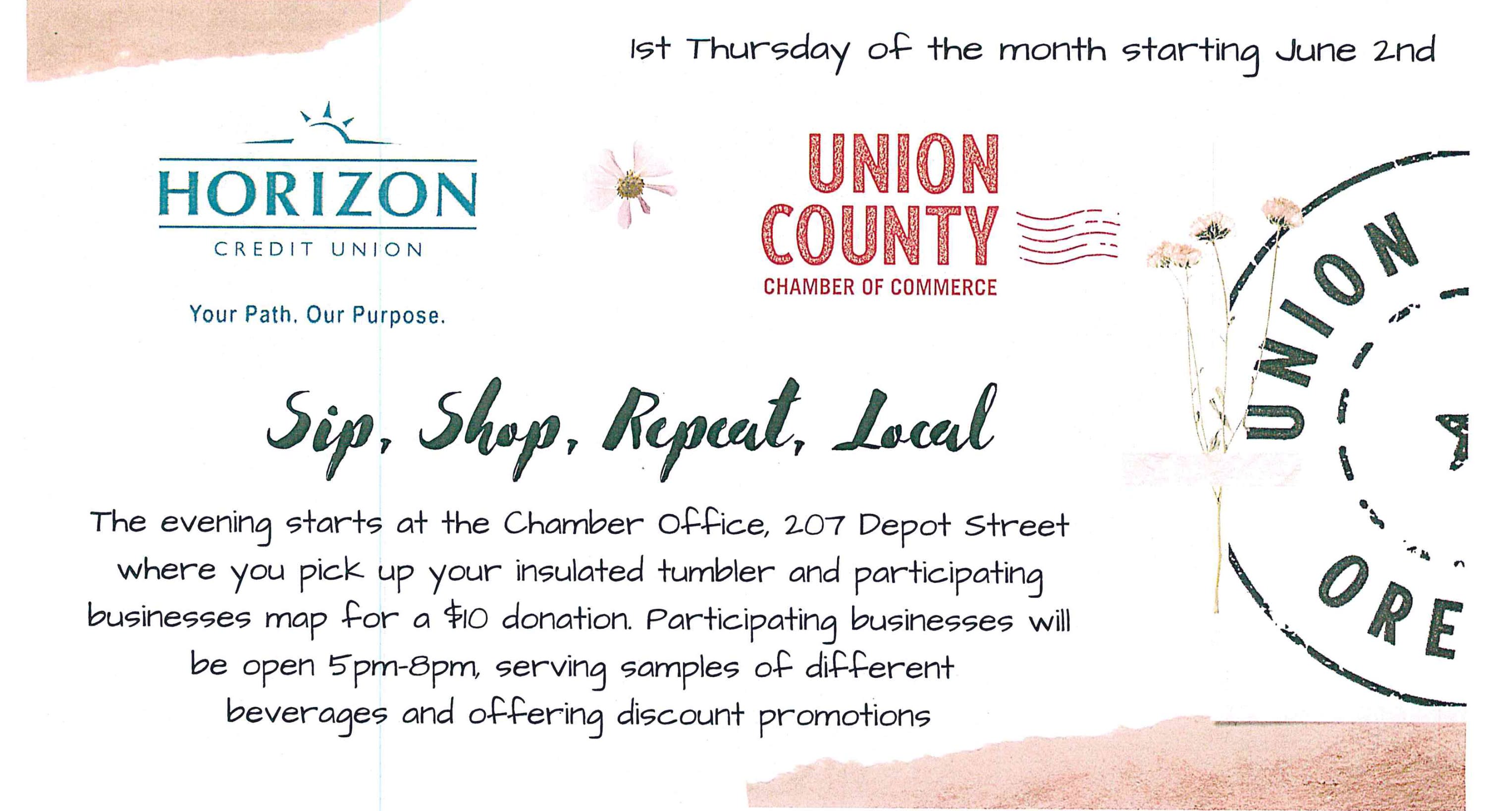 Sip Shop Repeat Local Flyer