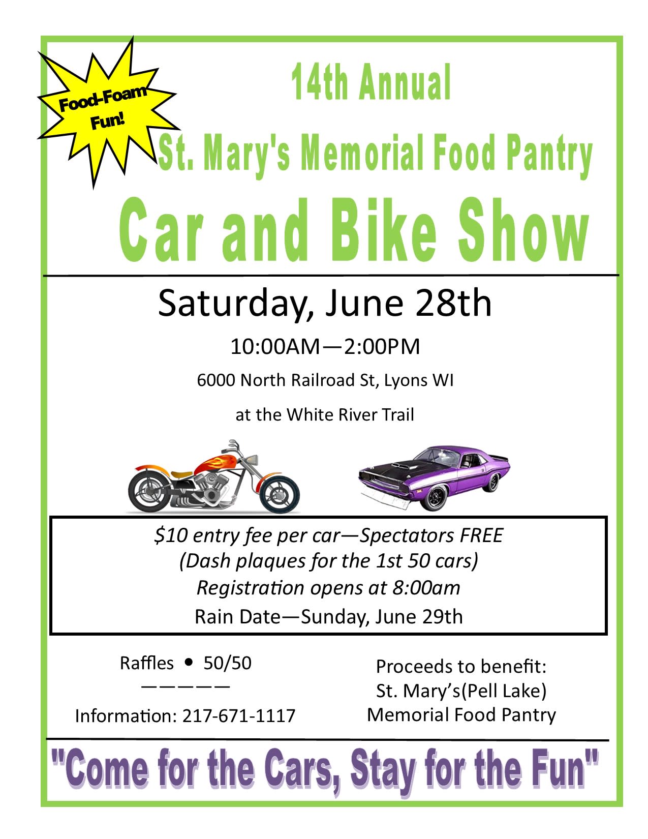 car and bike show flier