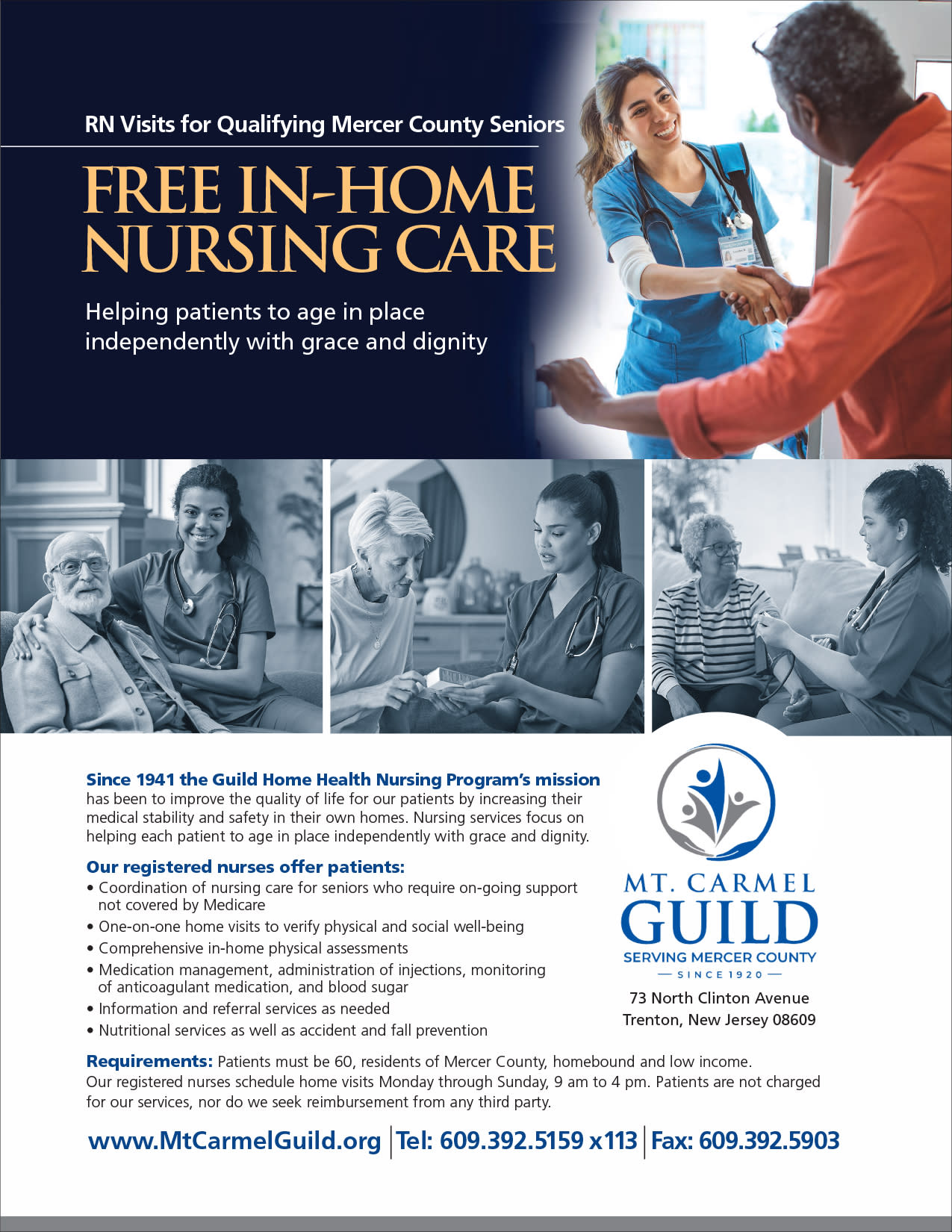 Mount Carmel Guild In-Home Nursing Care Flier