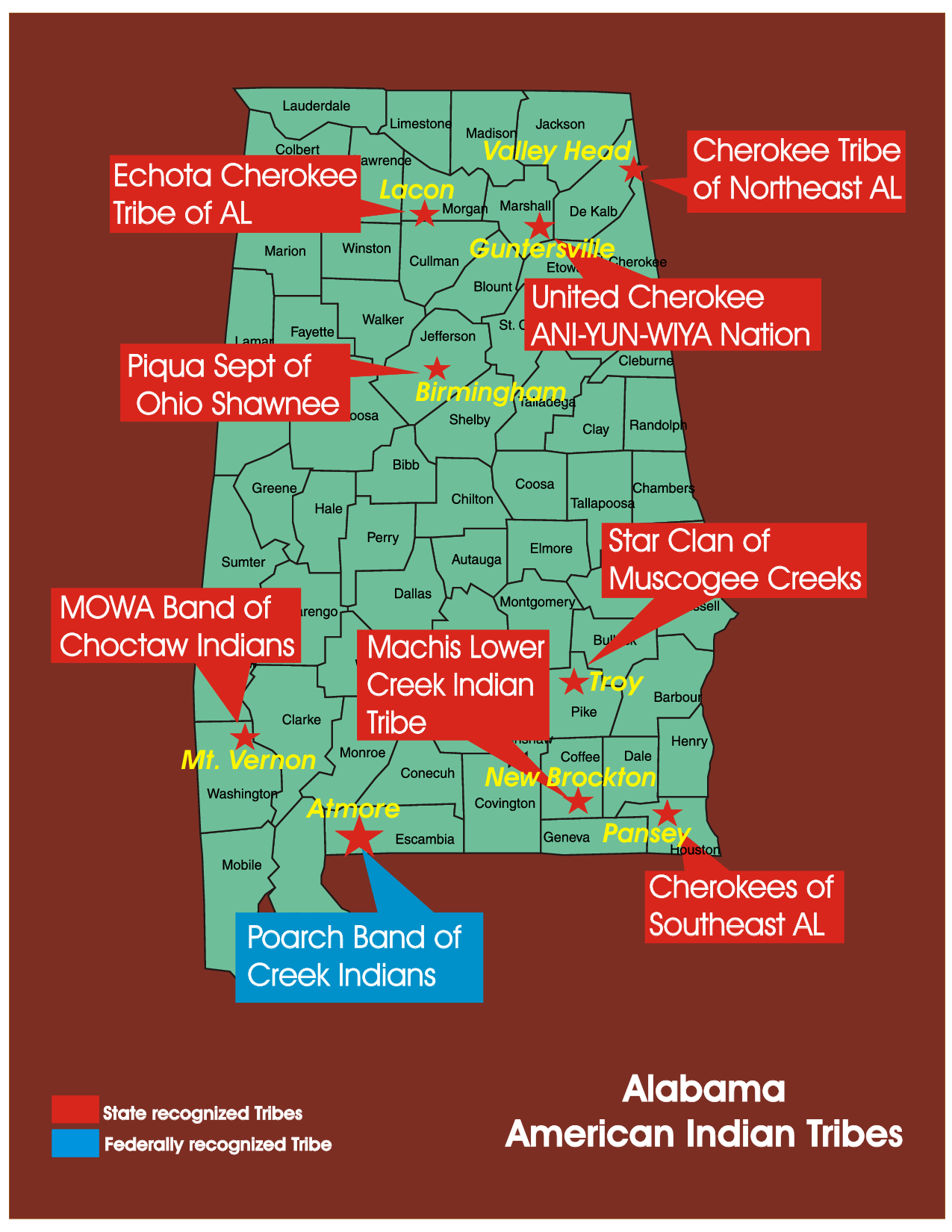 MaChis Lower Creek Indian Tribe of Alabama (State Tribe) Native