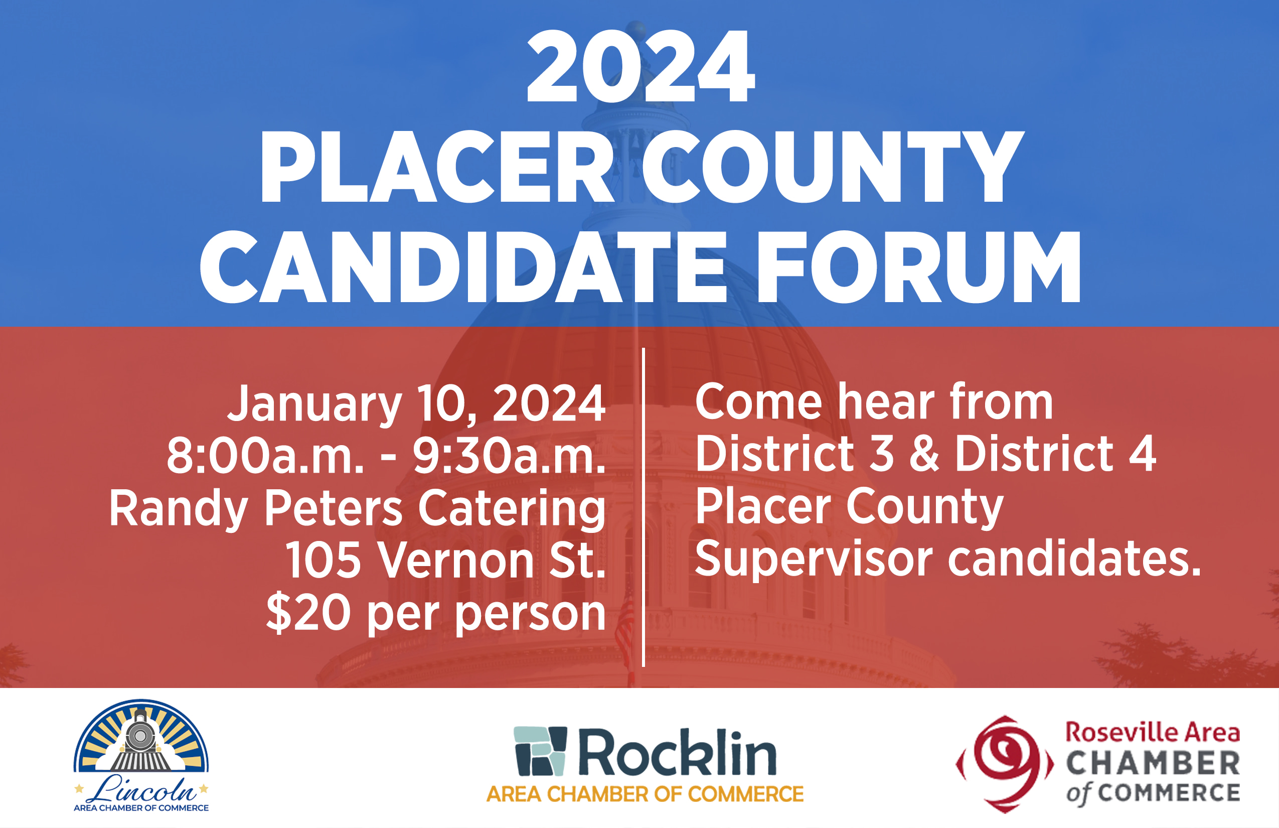 2024 Placer County Candidate Forum default events Roseville Area