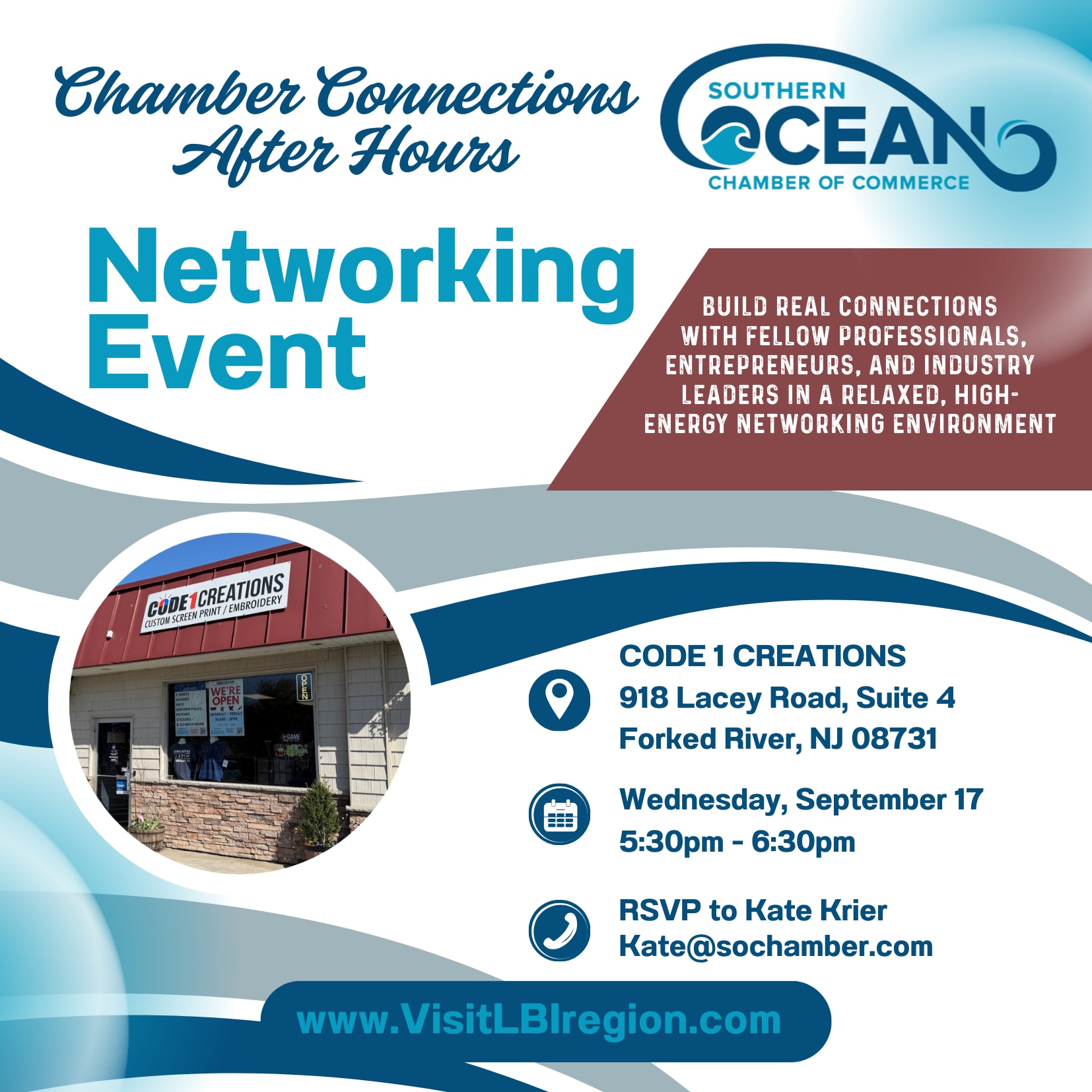Check Your Fall Connections at September 17 Networking - Southern Ocean ...