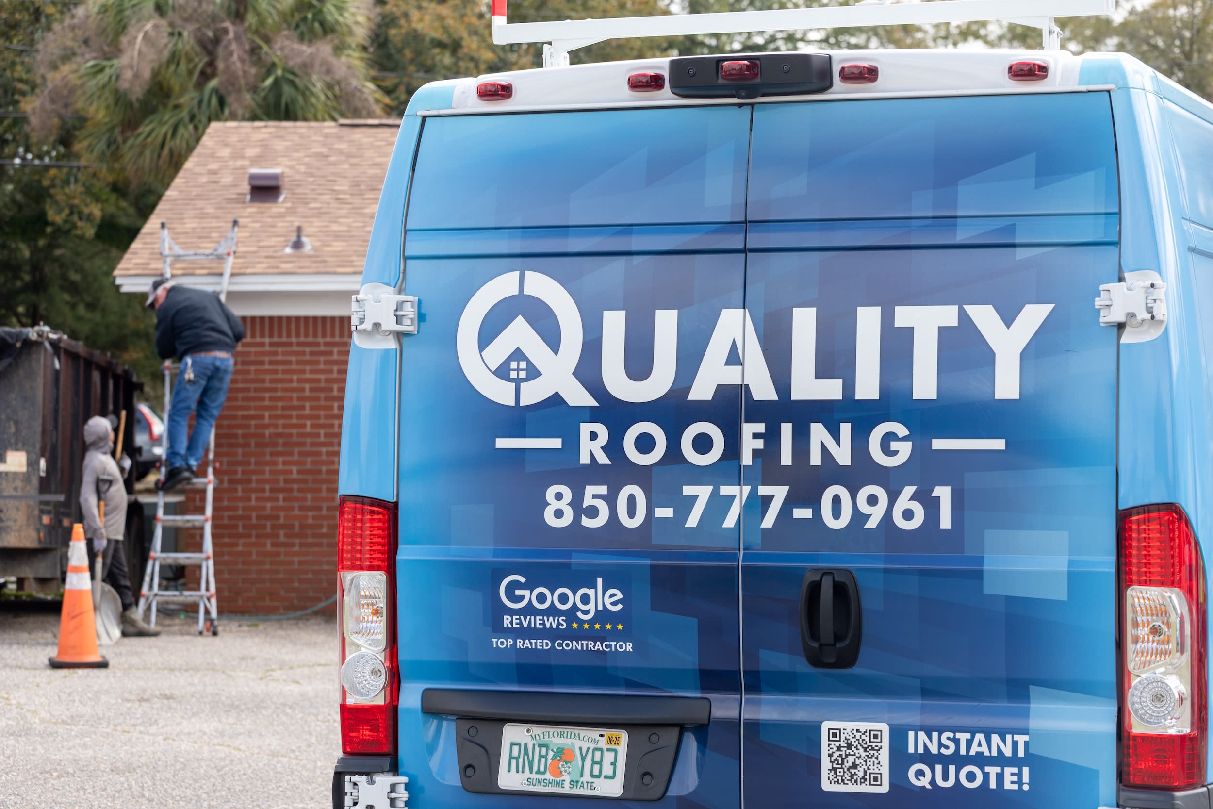 Quality Roofing Solutions Production Van