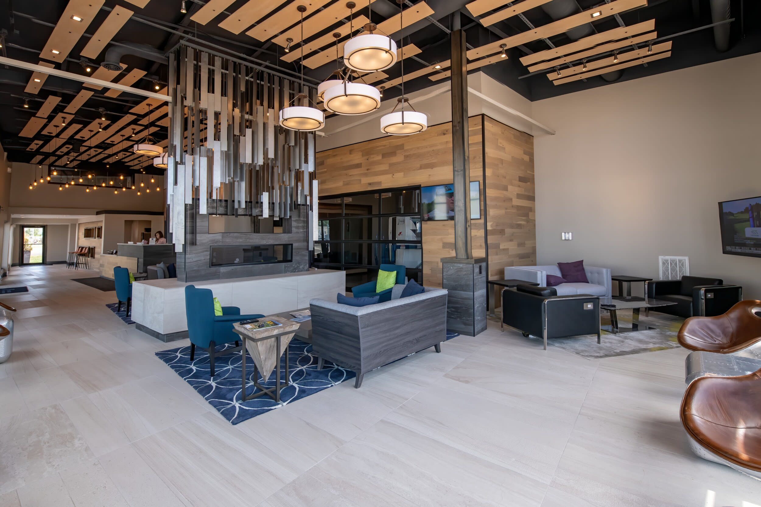 Interior of the Synergy Flight Center FBO.