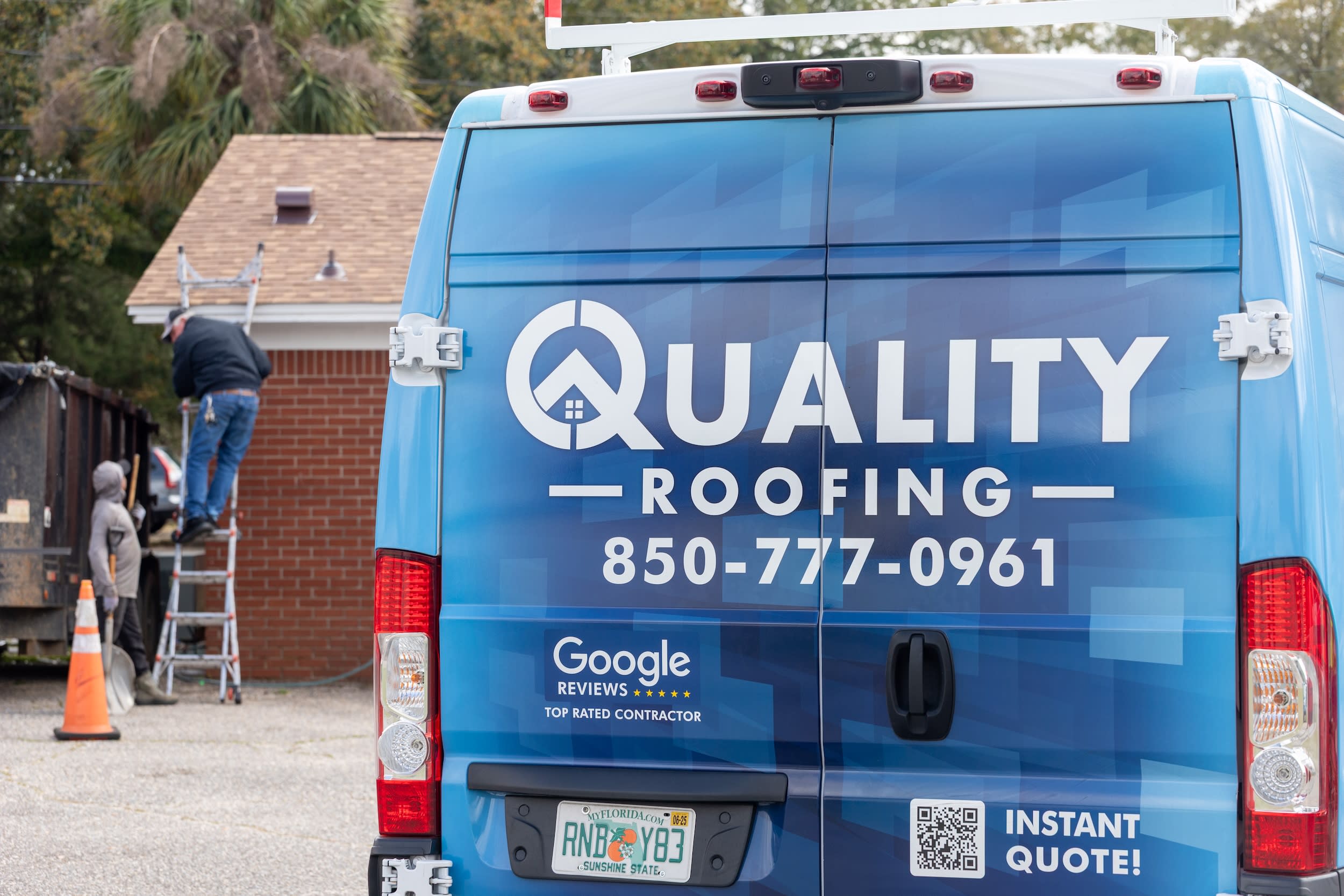 Quality Roofing Solutions Production Van