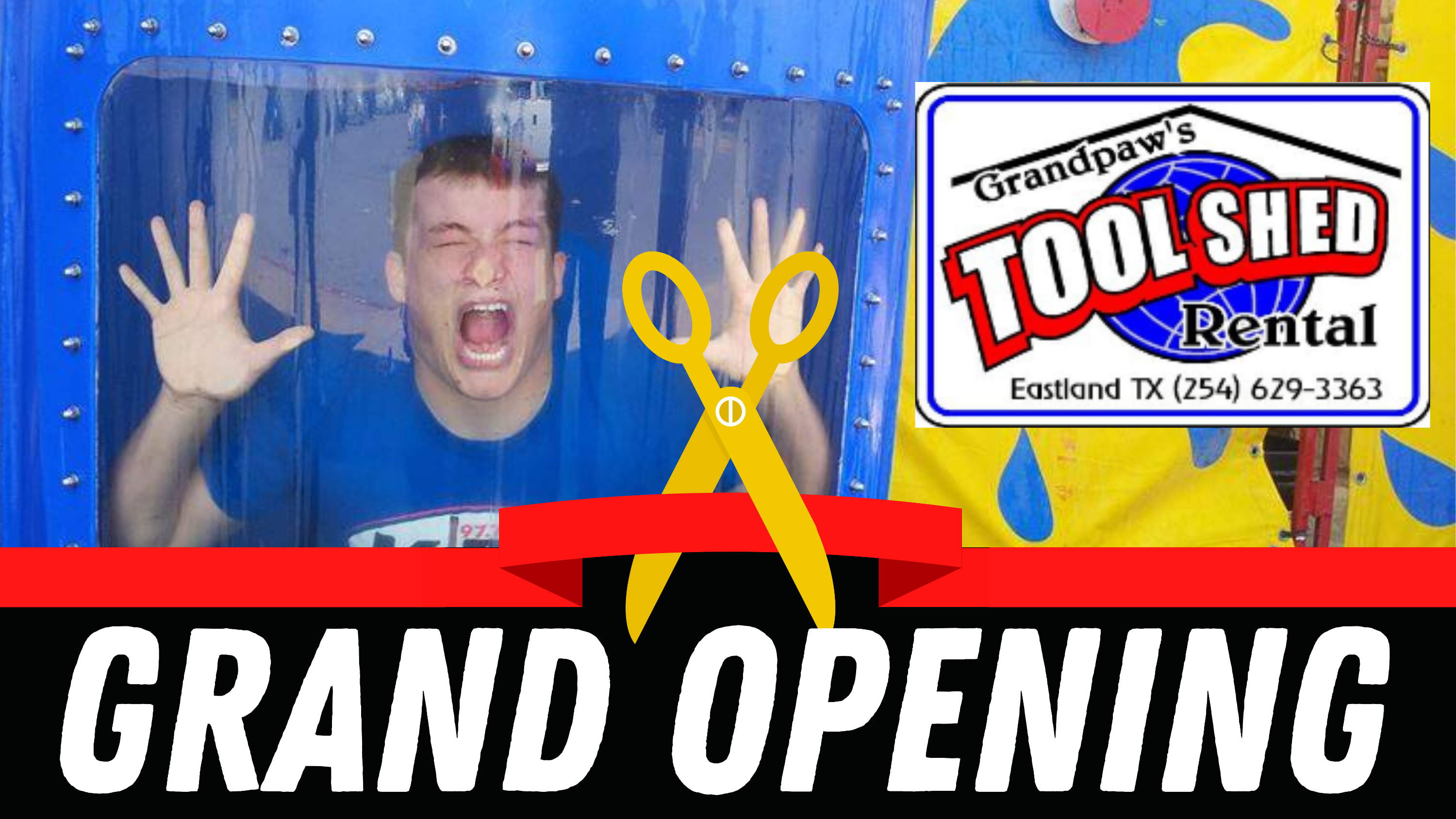 Grandpaw's Tool Shed Rental's New Rental Showroom Grand Opening events