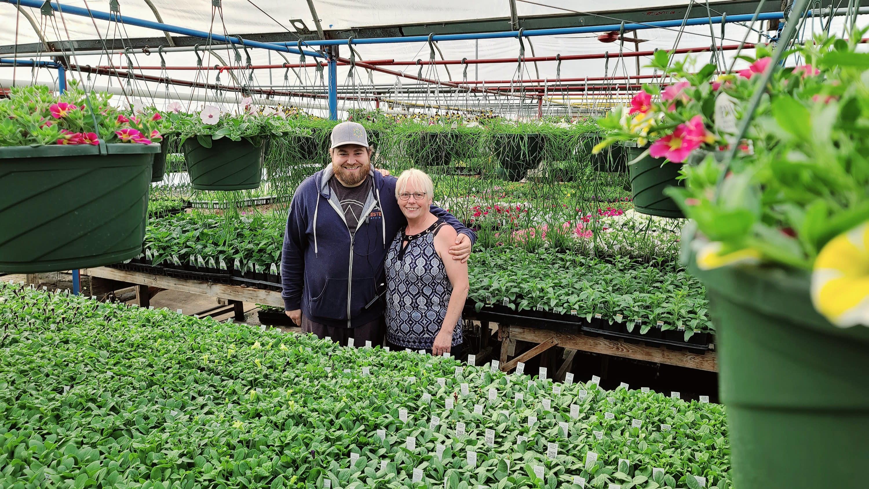 Shawn & Lorraine Bouchard, Mother Son duo, growing and operating Braeheid Gardens