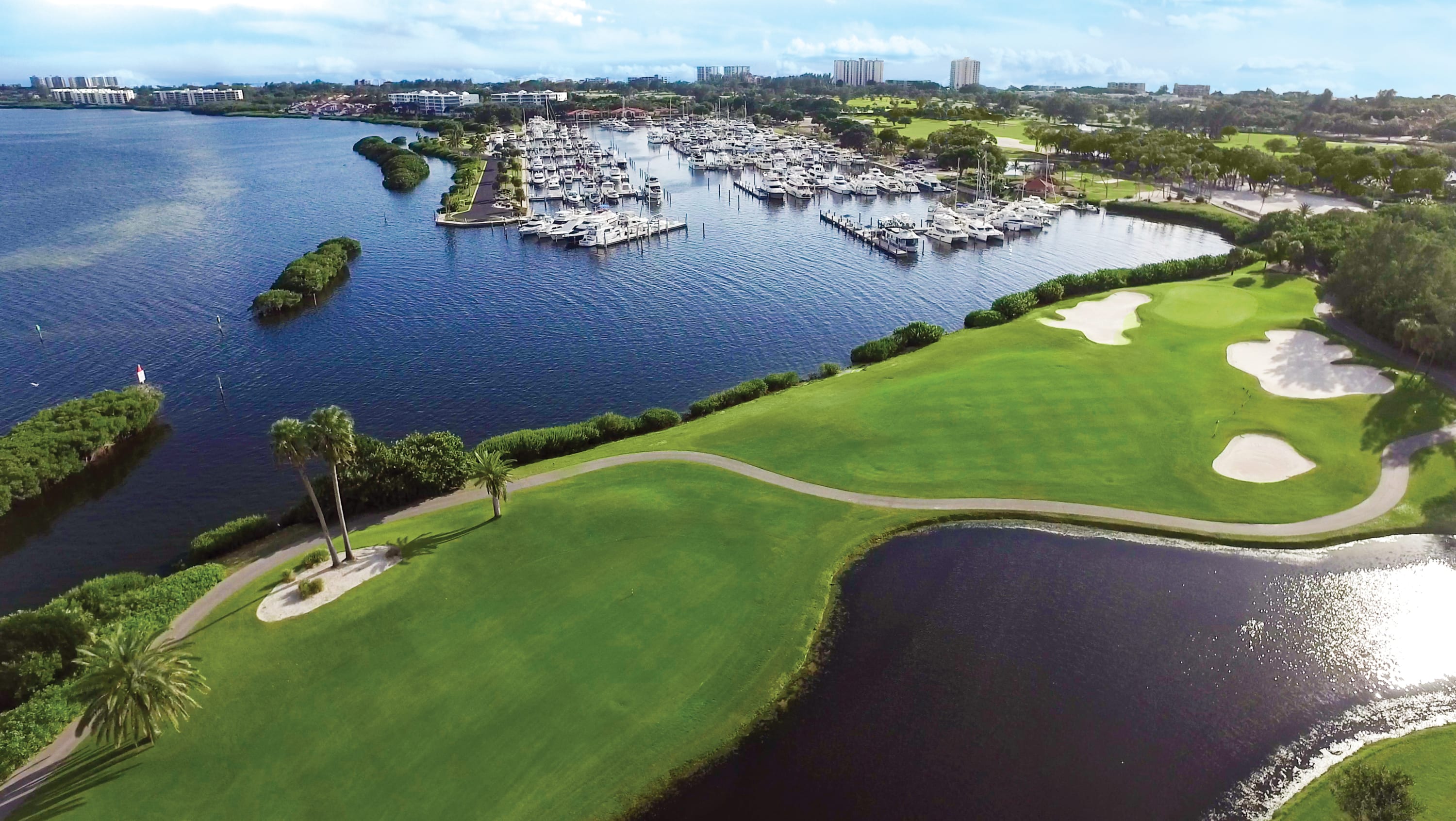 Golf course and Marina