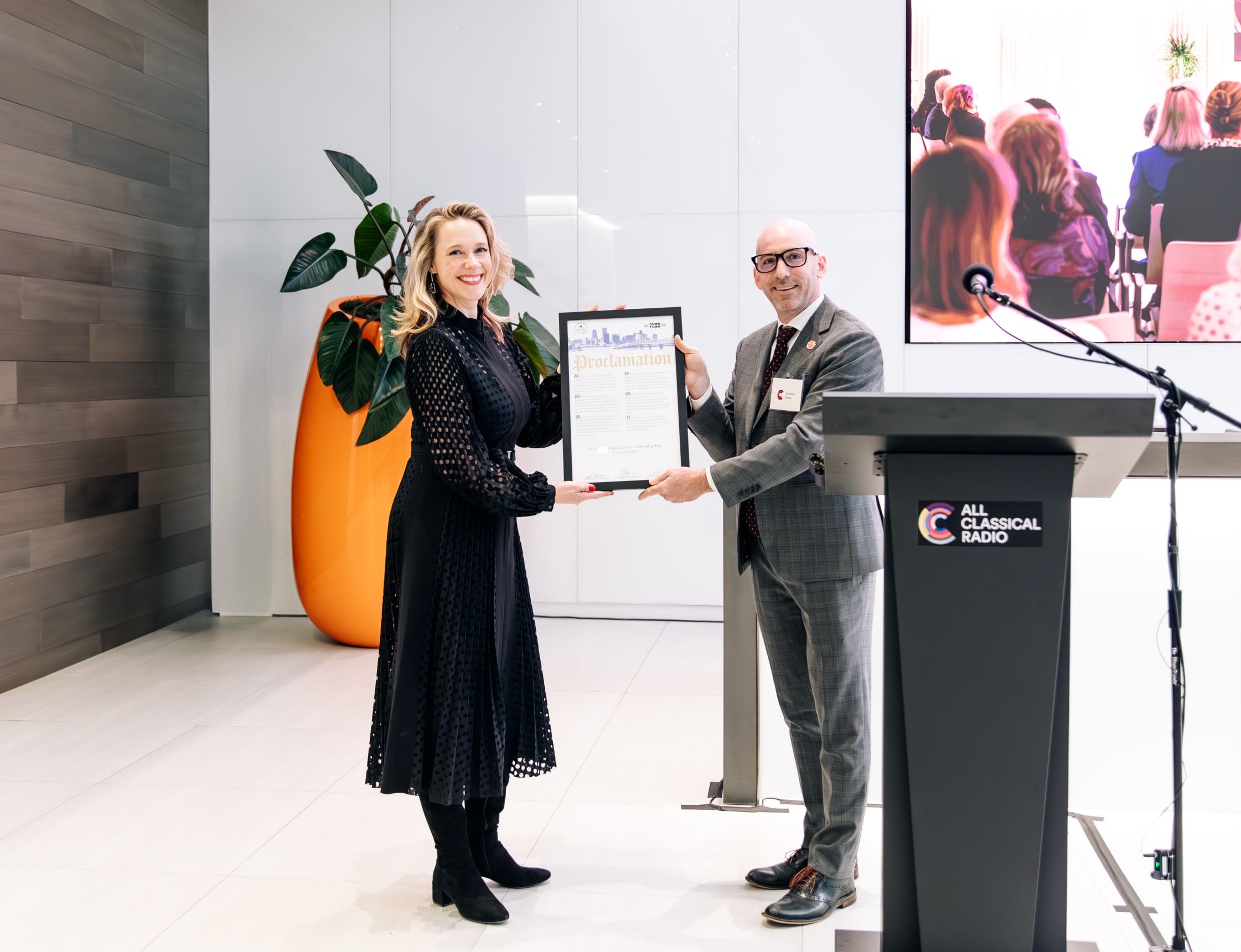 All Classical Radio Opening Day - Andrew Hoan and Suzanne Nance