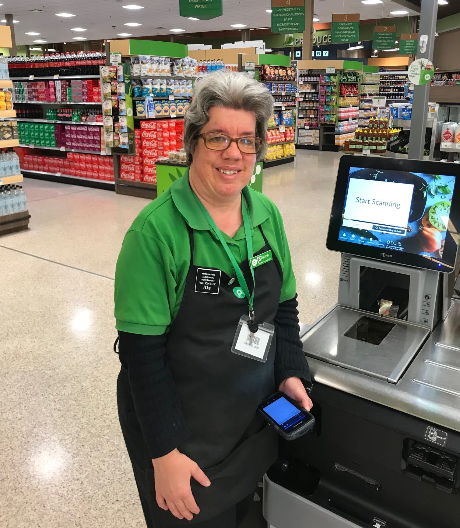 Donna Frye, an employee of Publix Grocery, and an active member of the Kiwanis Aktion Club