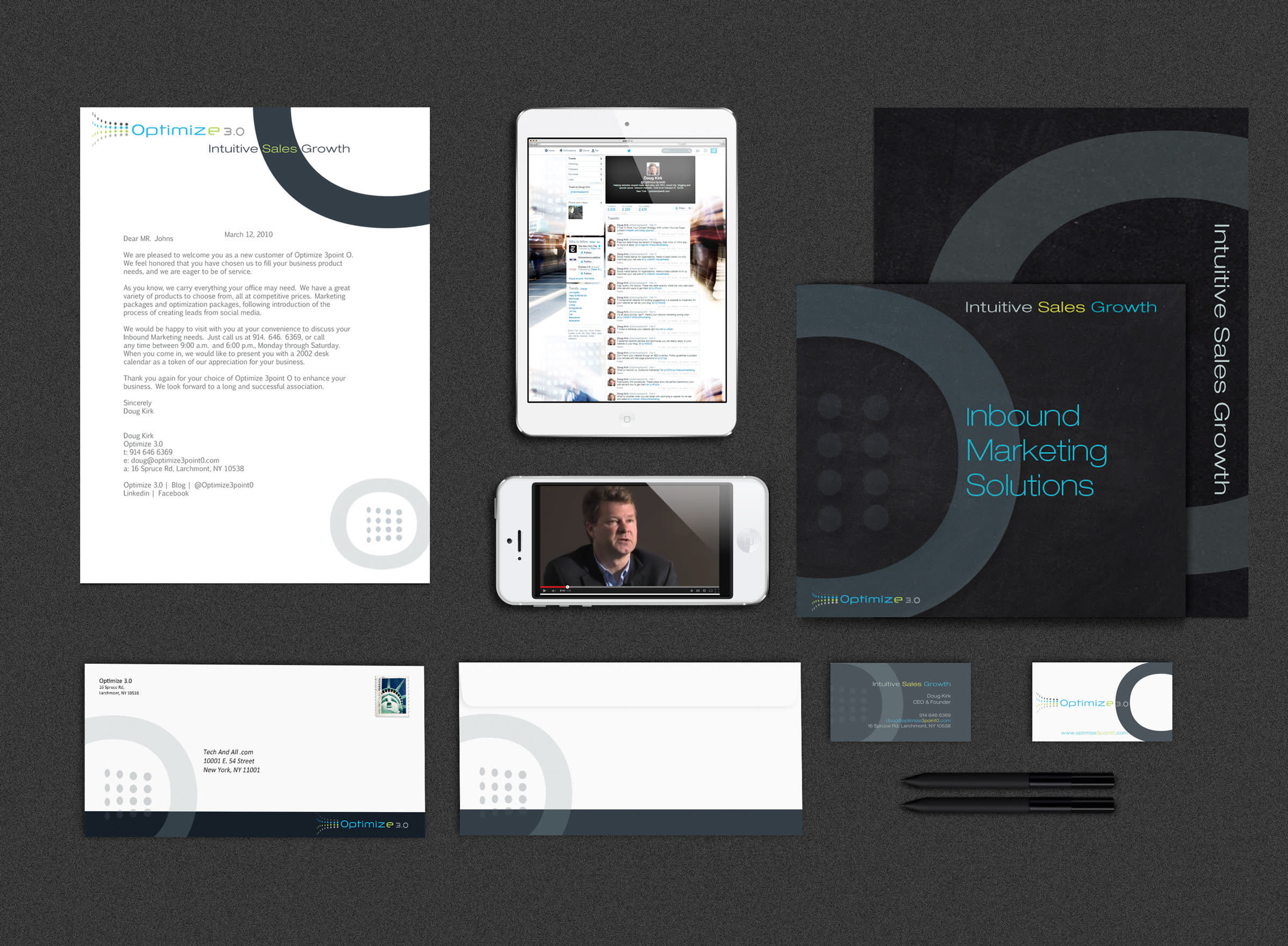 brand Identity mockup, for business cards, letterhead and iPad.