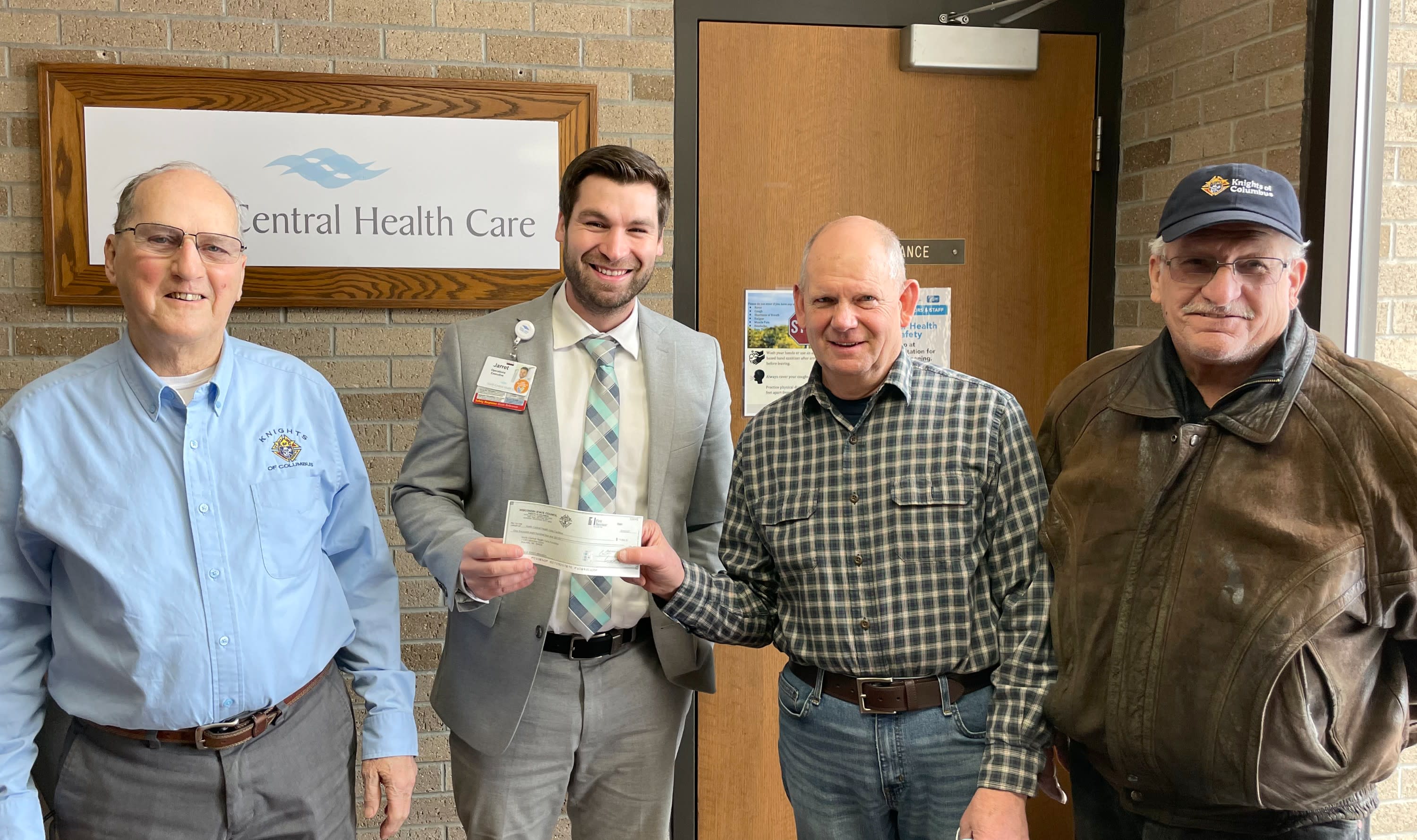 North Central Health Care Receives Generous Donation from Antigo Knights of Columbus