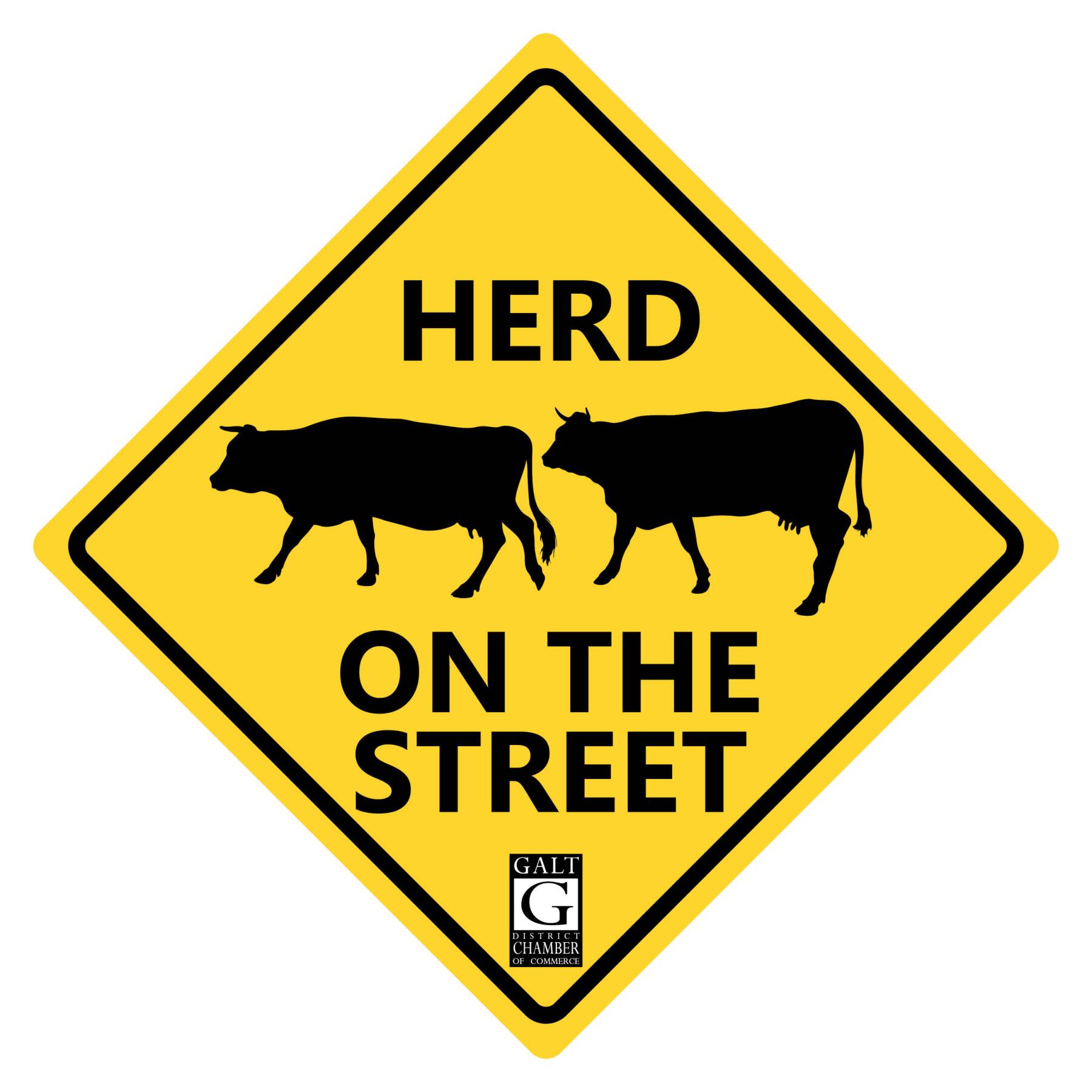 Galt Chamber Herd on the Street logo