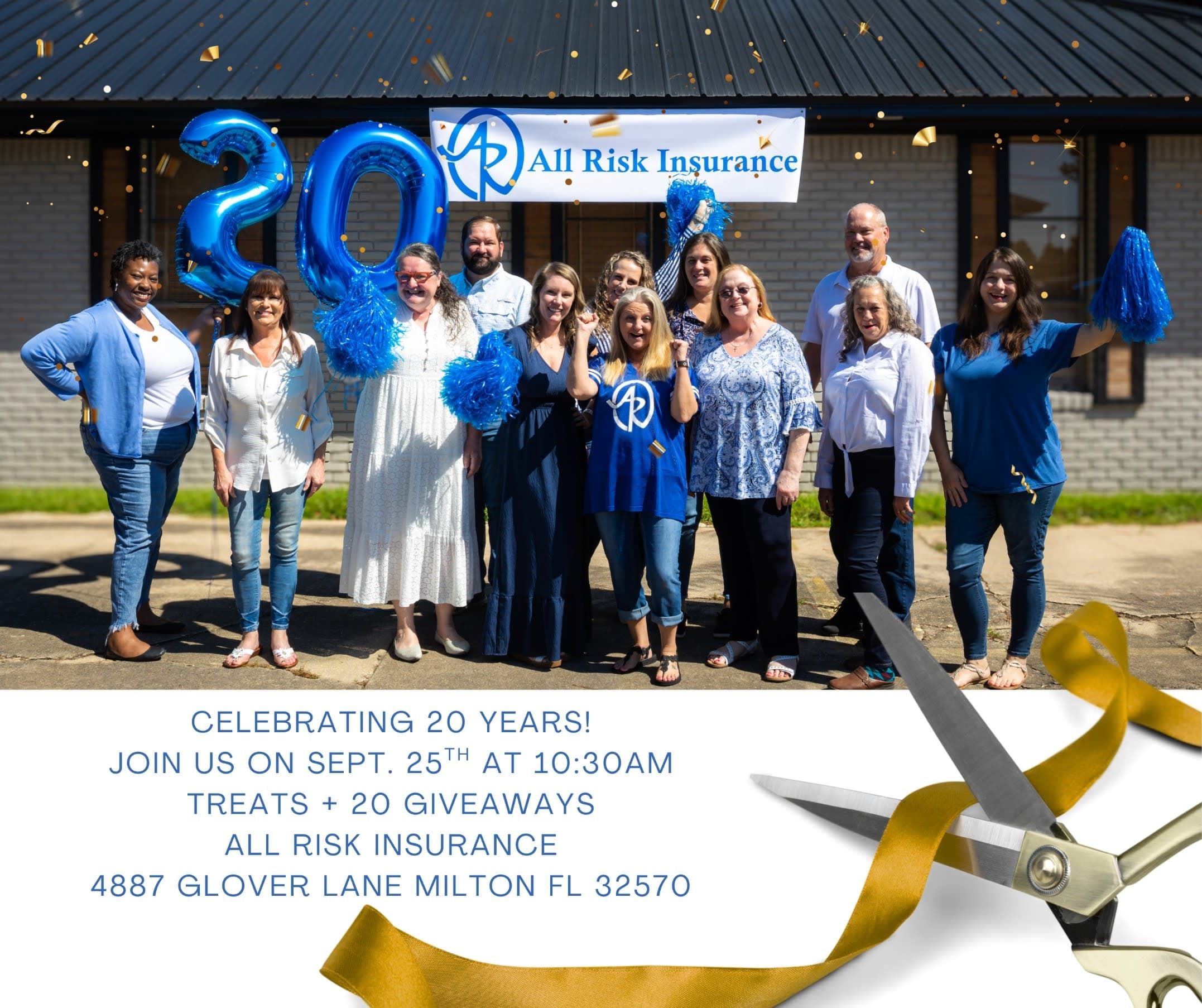 Ribbon cutting for All Risk Insurance 20 years! - Santa Rosa Chamber of ...