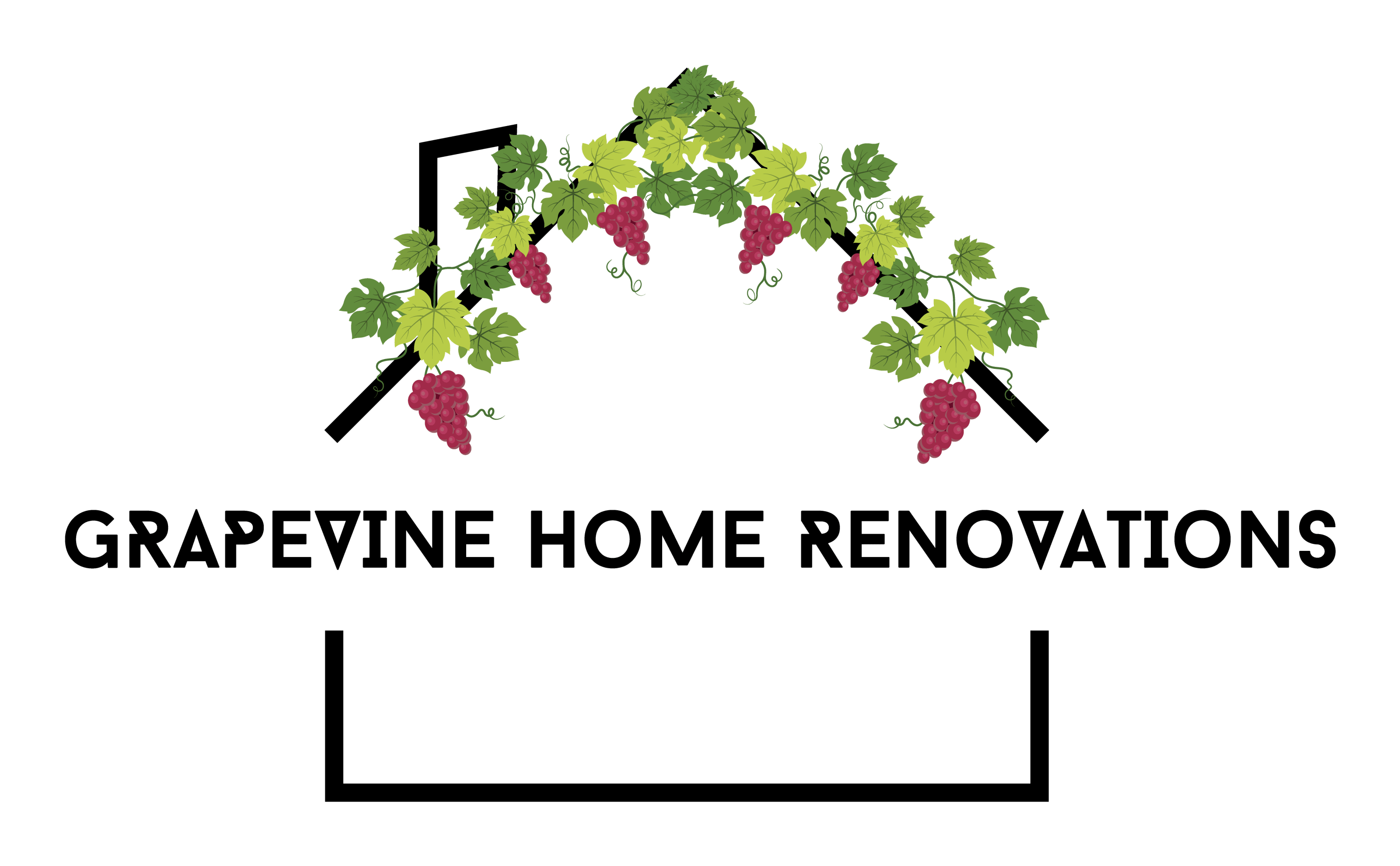 Grapevine Home Renovations logo with grapevine arch.