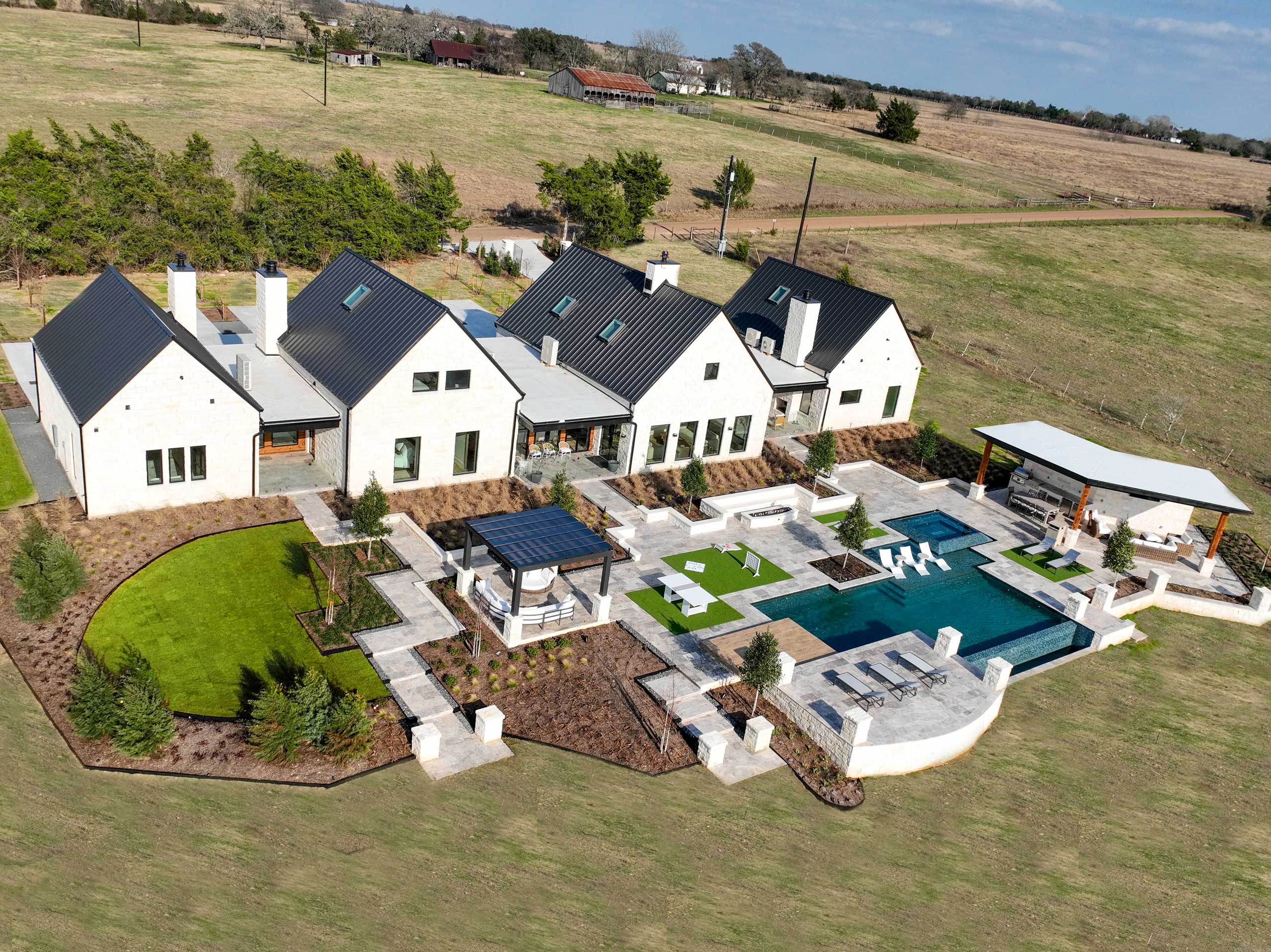Element Ranch The Villa from Above