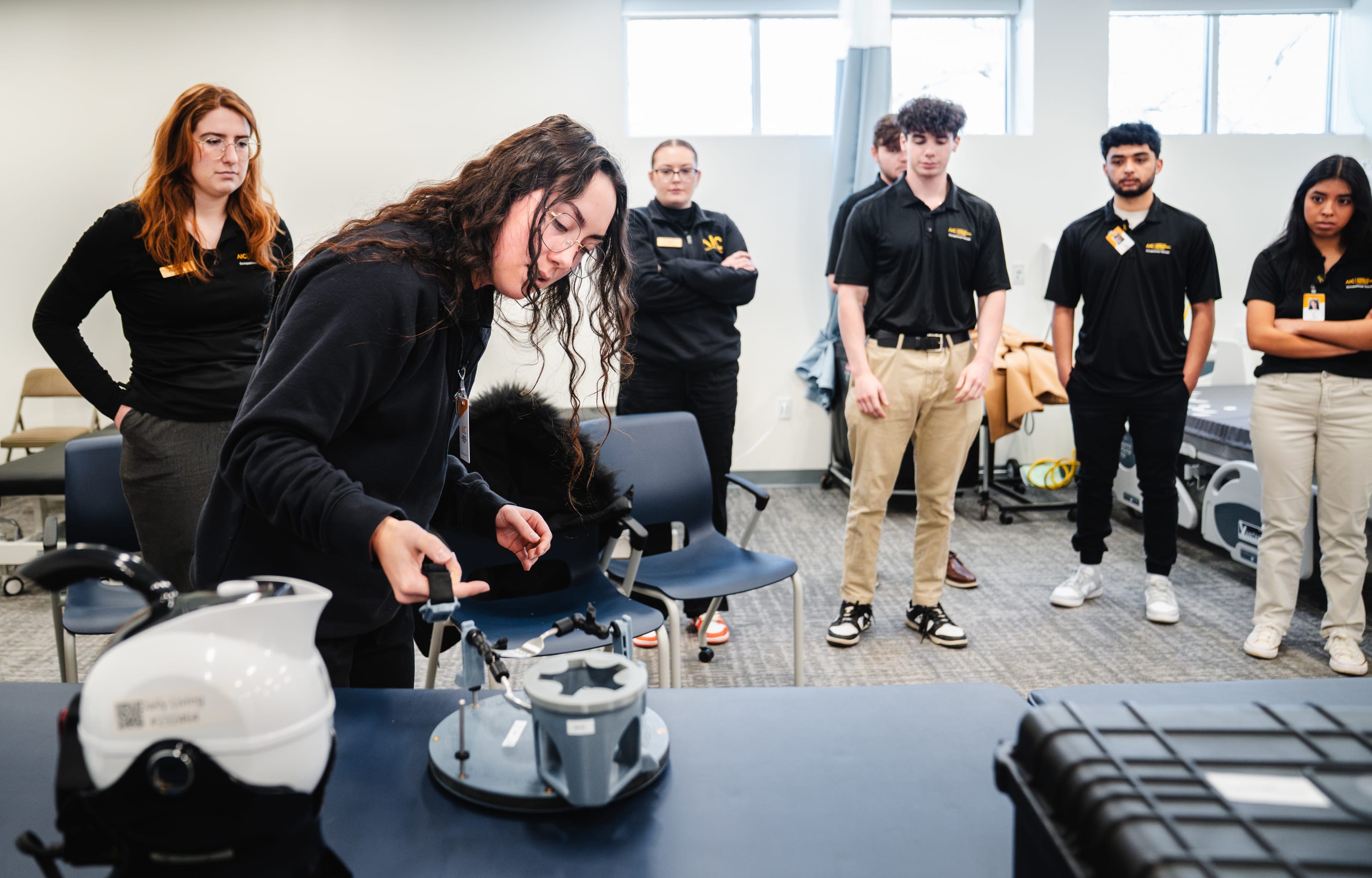 AIC Occupational Therapy Students Practice on Assistive Technology