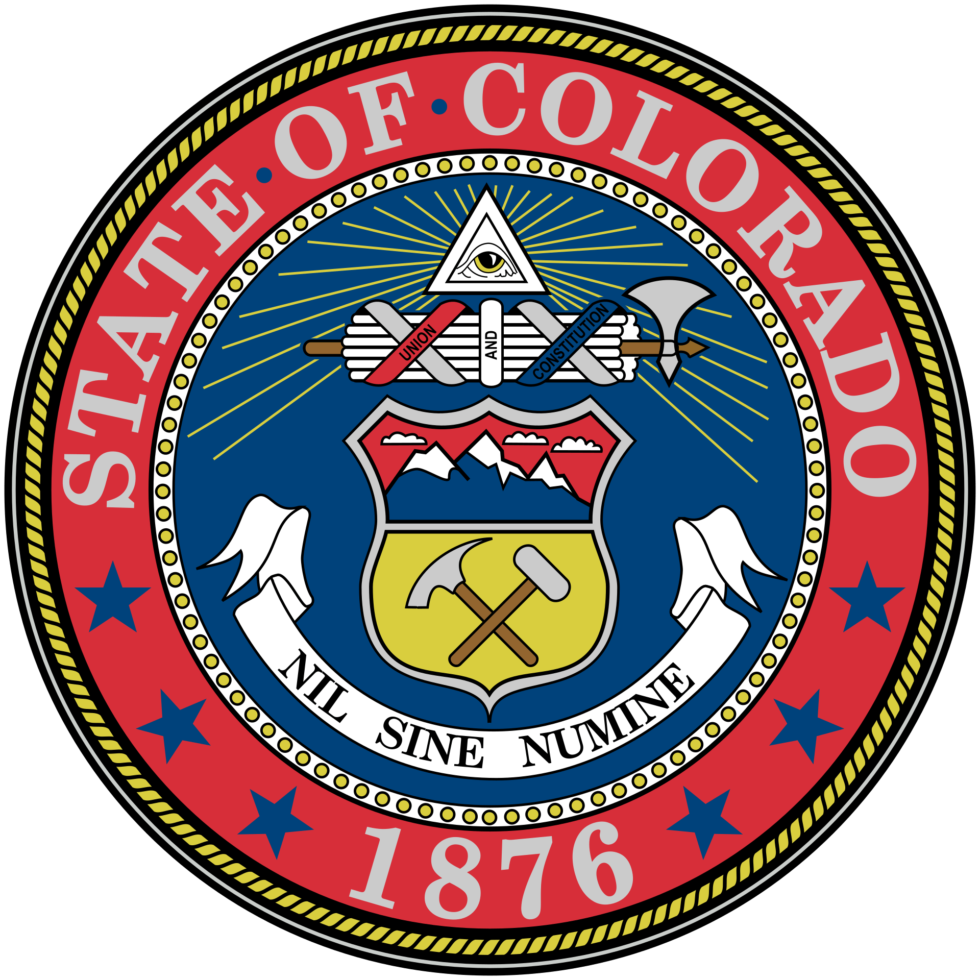 Colorado state seal.