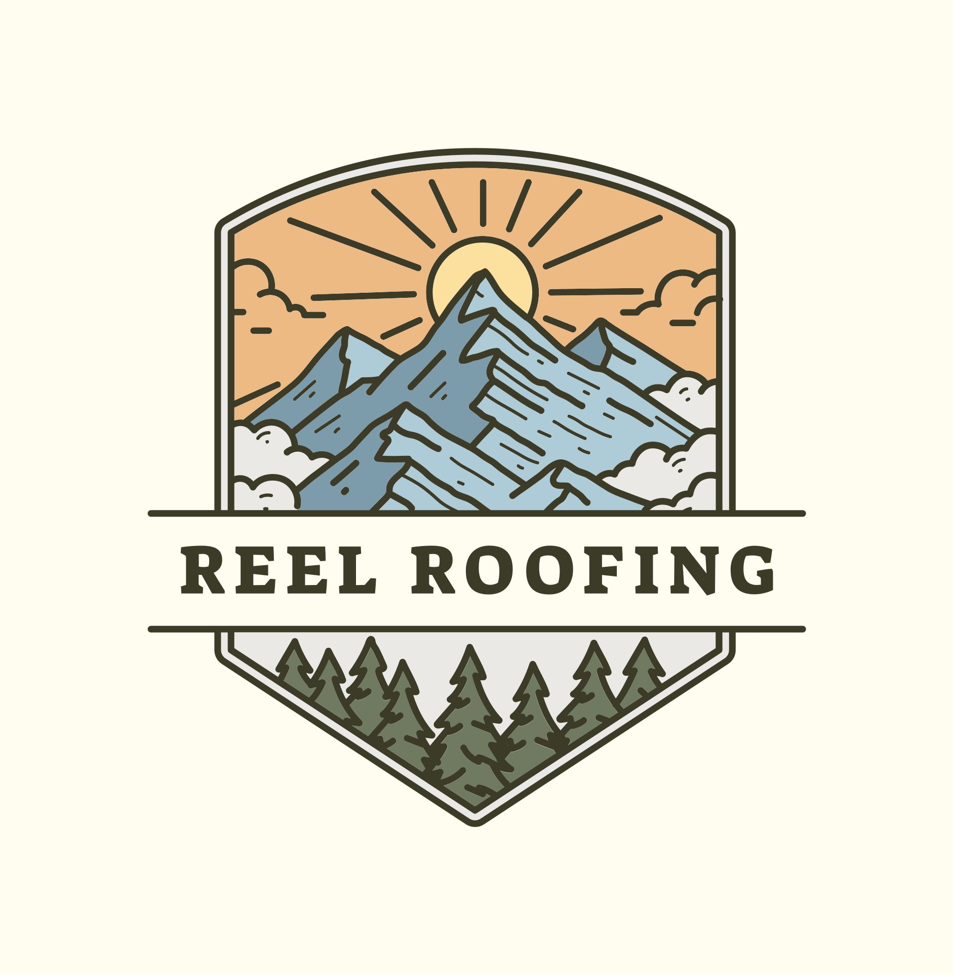 Reel Roofing Logo