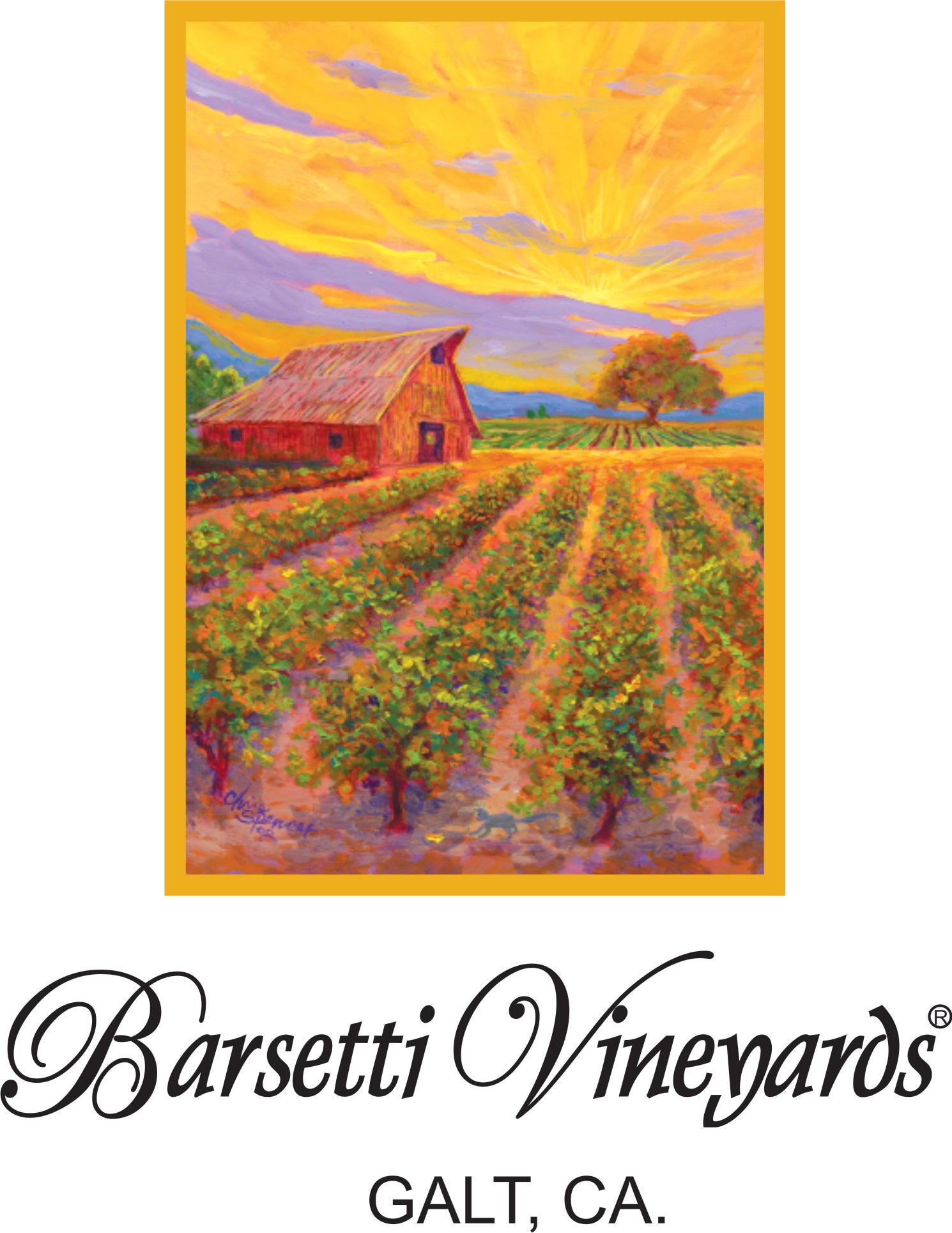 Barsetti Vineyards "GALT, CA" logo