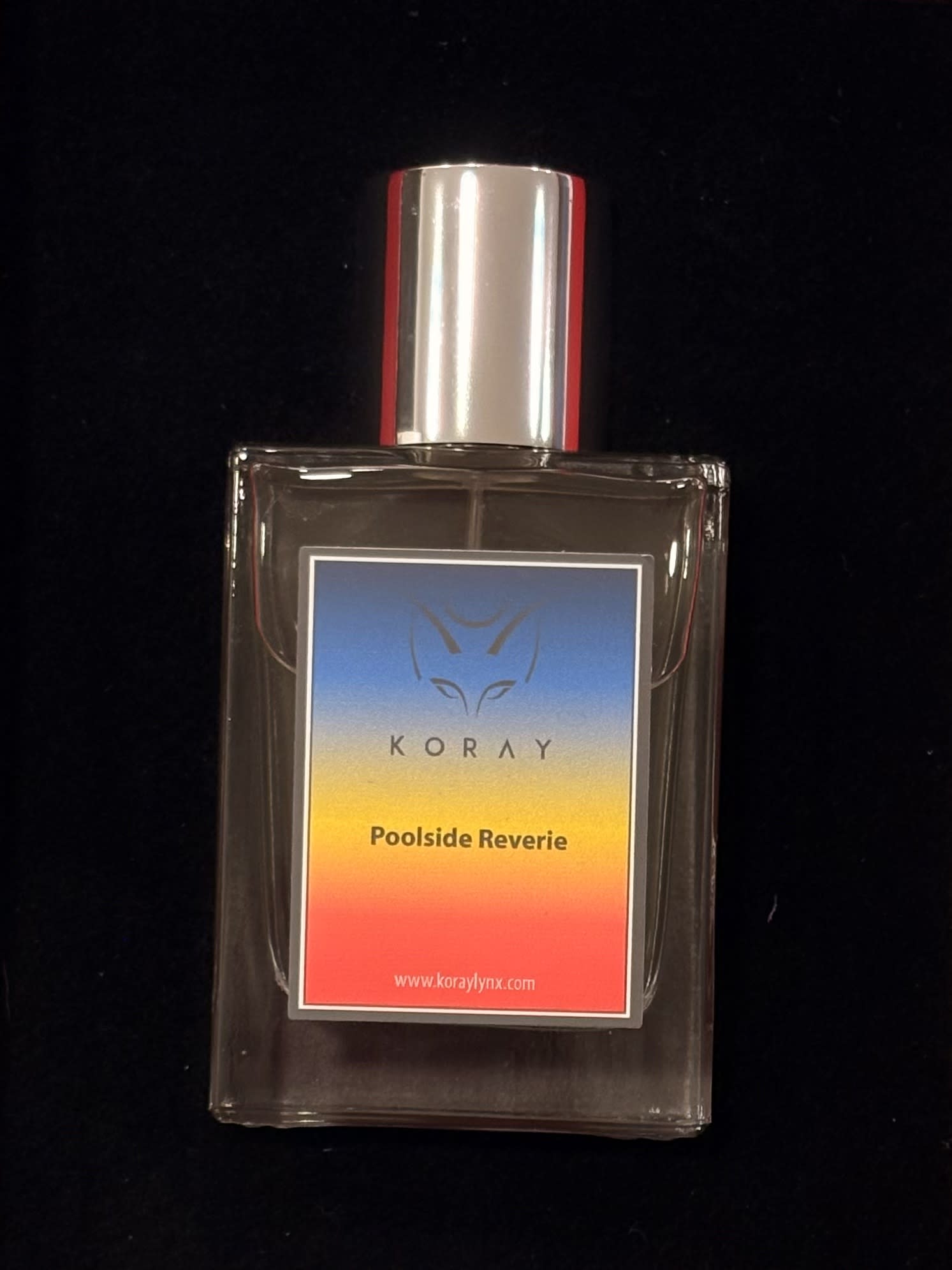 perfume bottle with logo