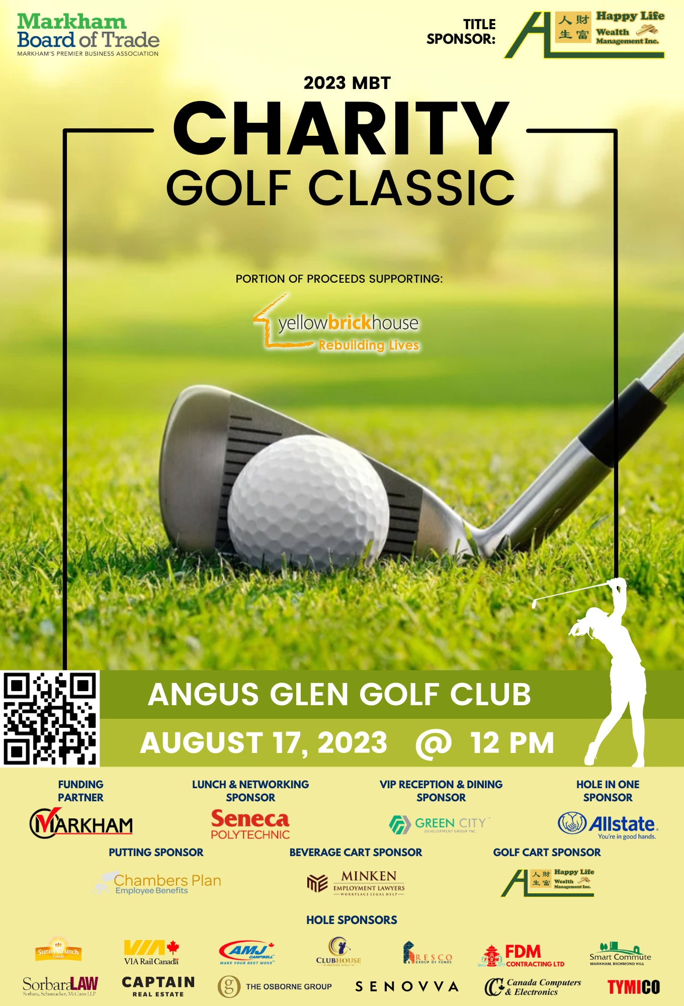 2023 MBT CORPORATE CHARITY GOLF CLASSIC - Markham Board of Trade
