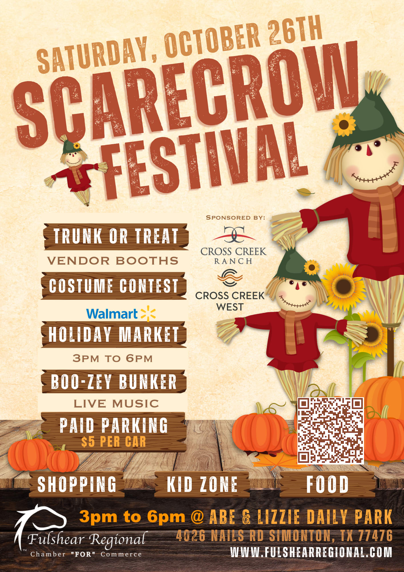 Fulshear Chamber - Scarecrow Festival - fall festival - halloween event - holiday market