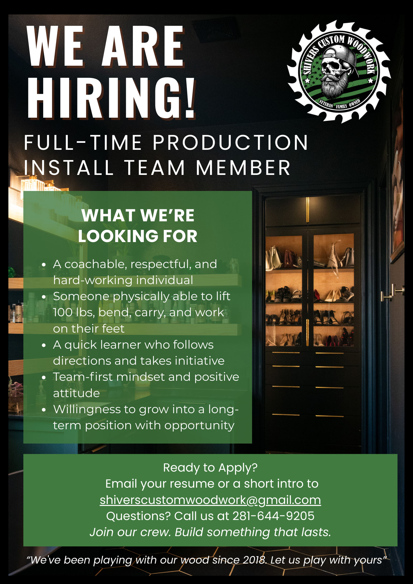 We are hiring!