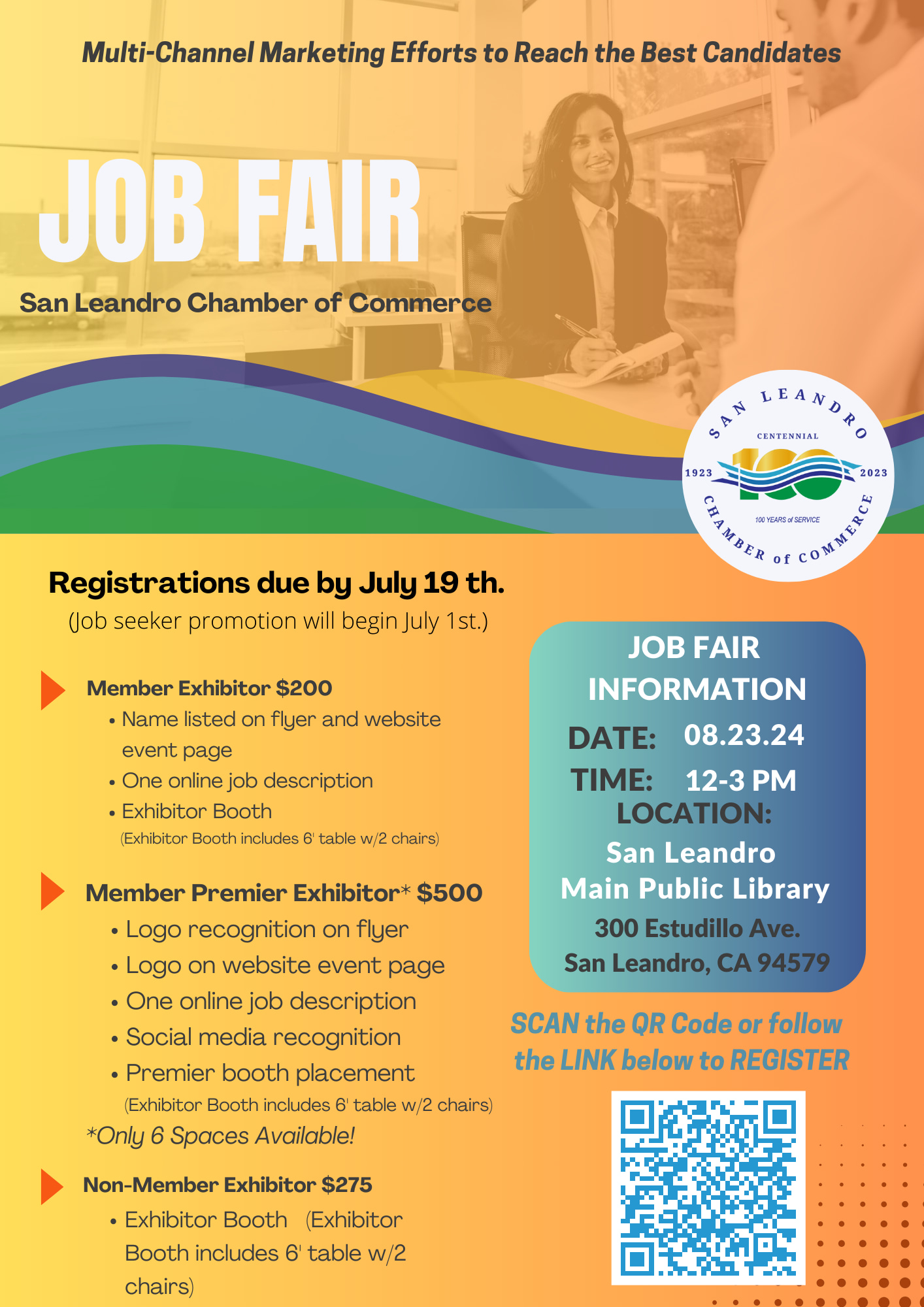 Job FairEmployer Registration San Leandro Chamber of Commerce