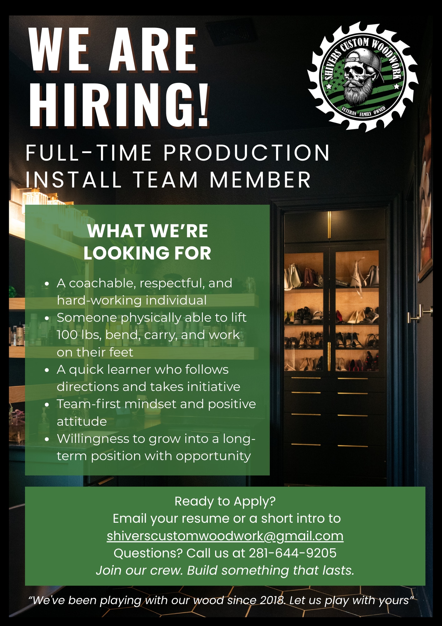We are hiring!
