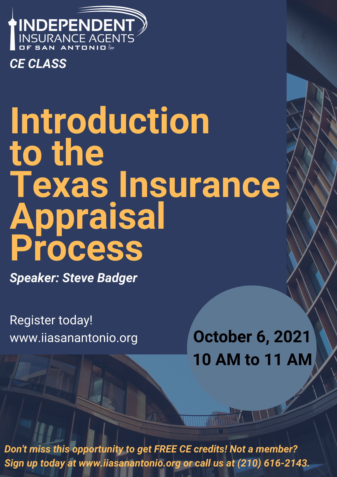 Free CE Introduction to the Texas Insurance Appraisal Process IIASA